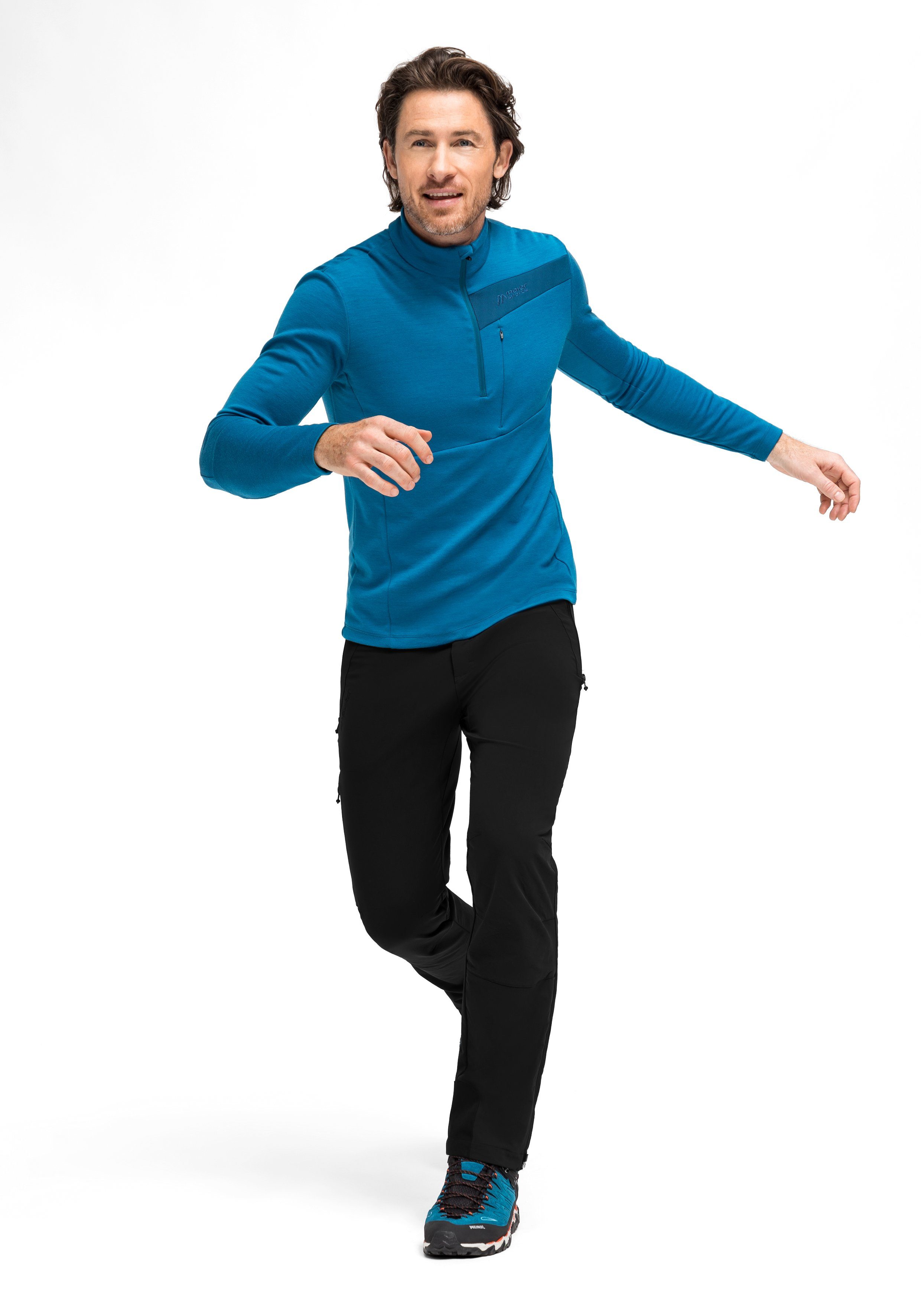 Maier Sports Functionele broek Naturno Heren outdoorbroek, robuuste trekkingbroek, 3 zakken en riem