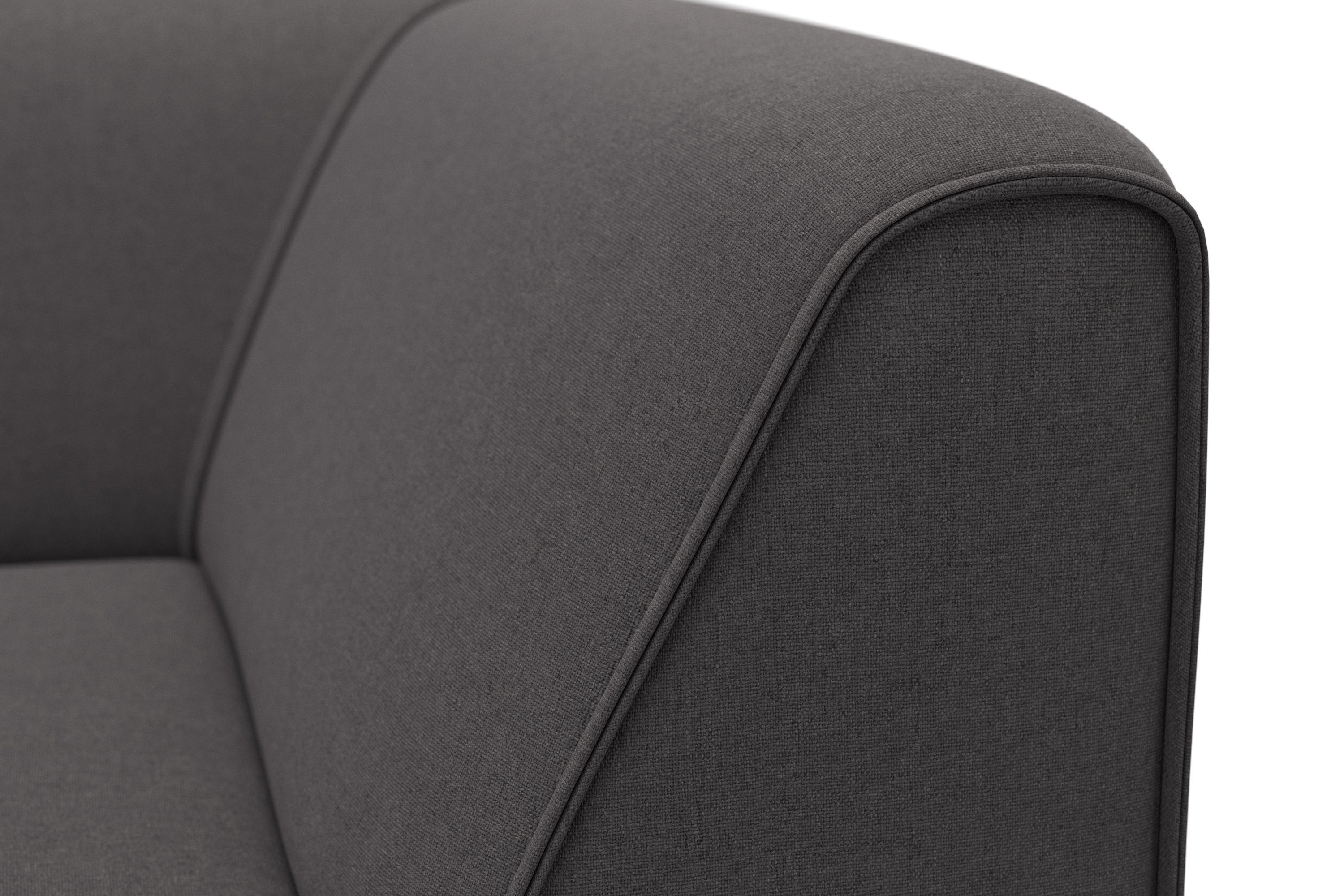 RAUM.ID Bank-hoekelement Merid, sofa-element, afmetingen B/D/H: 97/97/46 cm als module of apart te gebruiken, voor individuele samenstelling