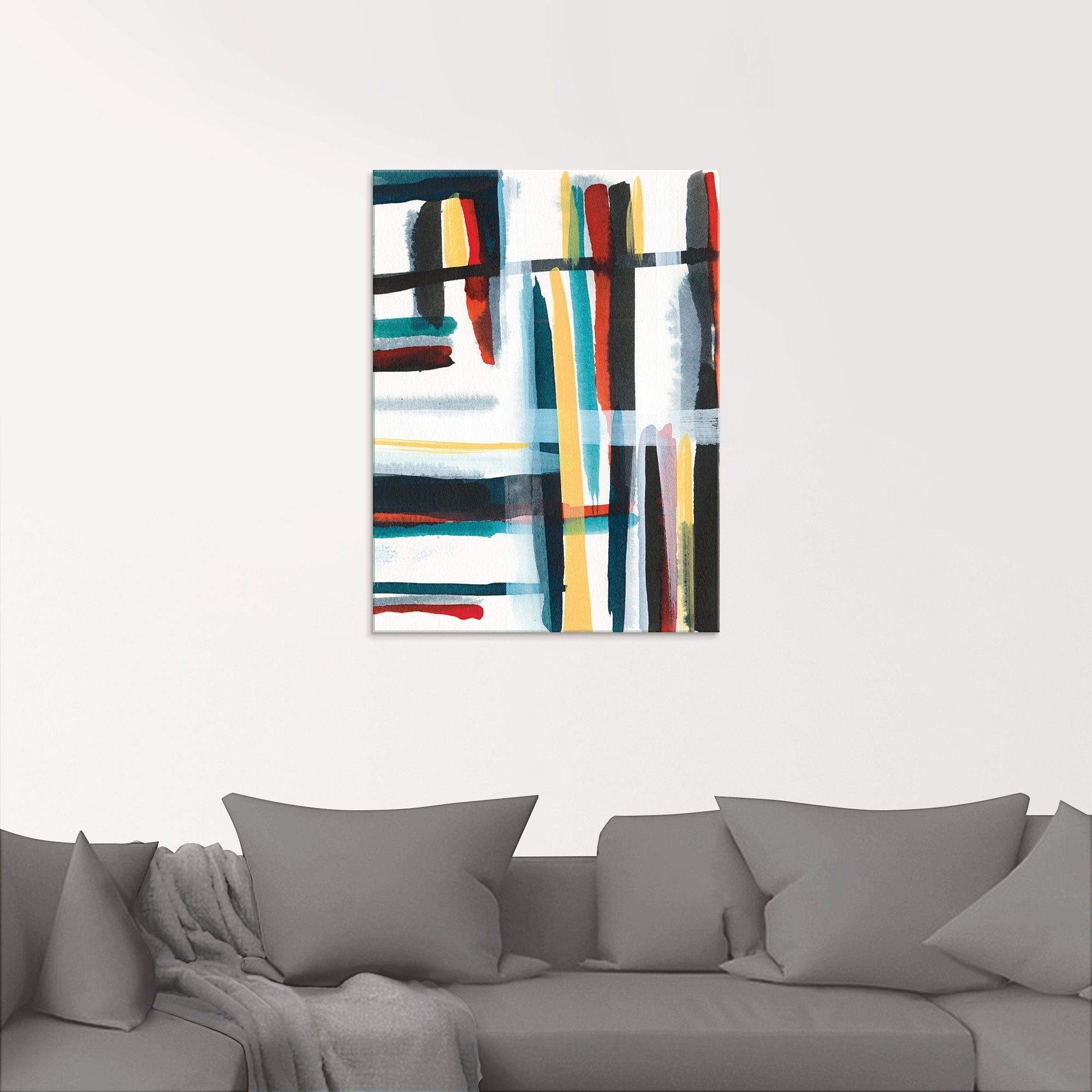 Artland Print op glas Boekenkast I in verschillende maten