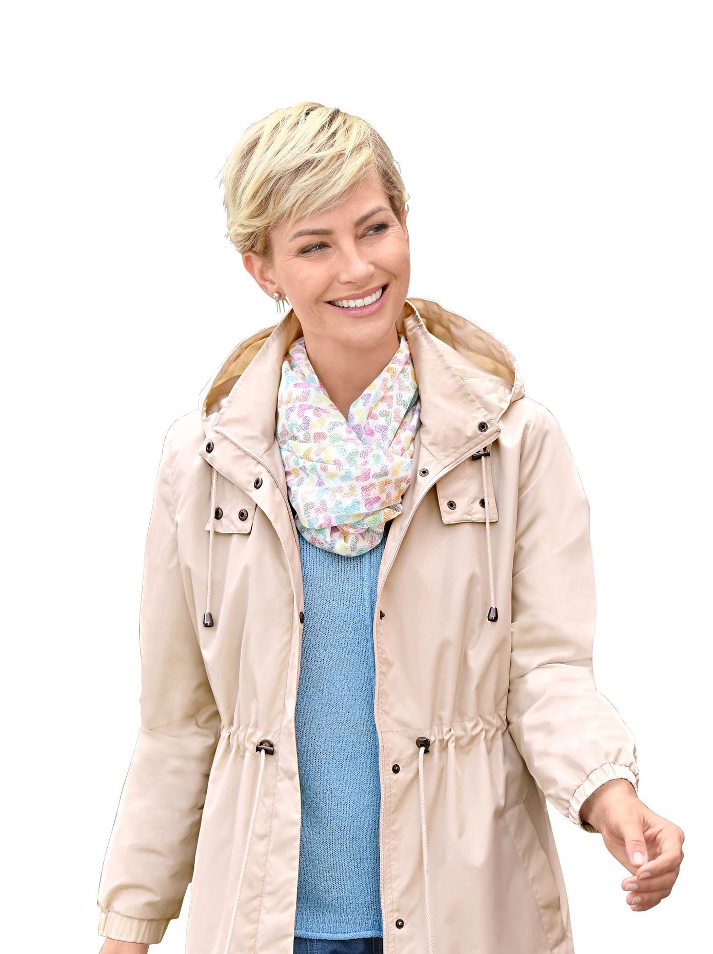 Classic Basics Lang jack dames lange jassen maat 52 beige