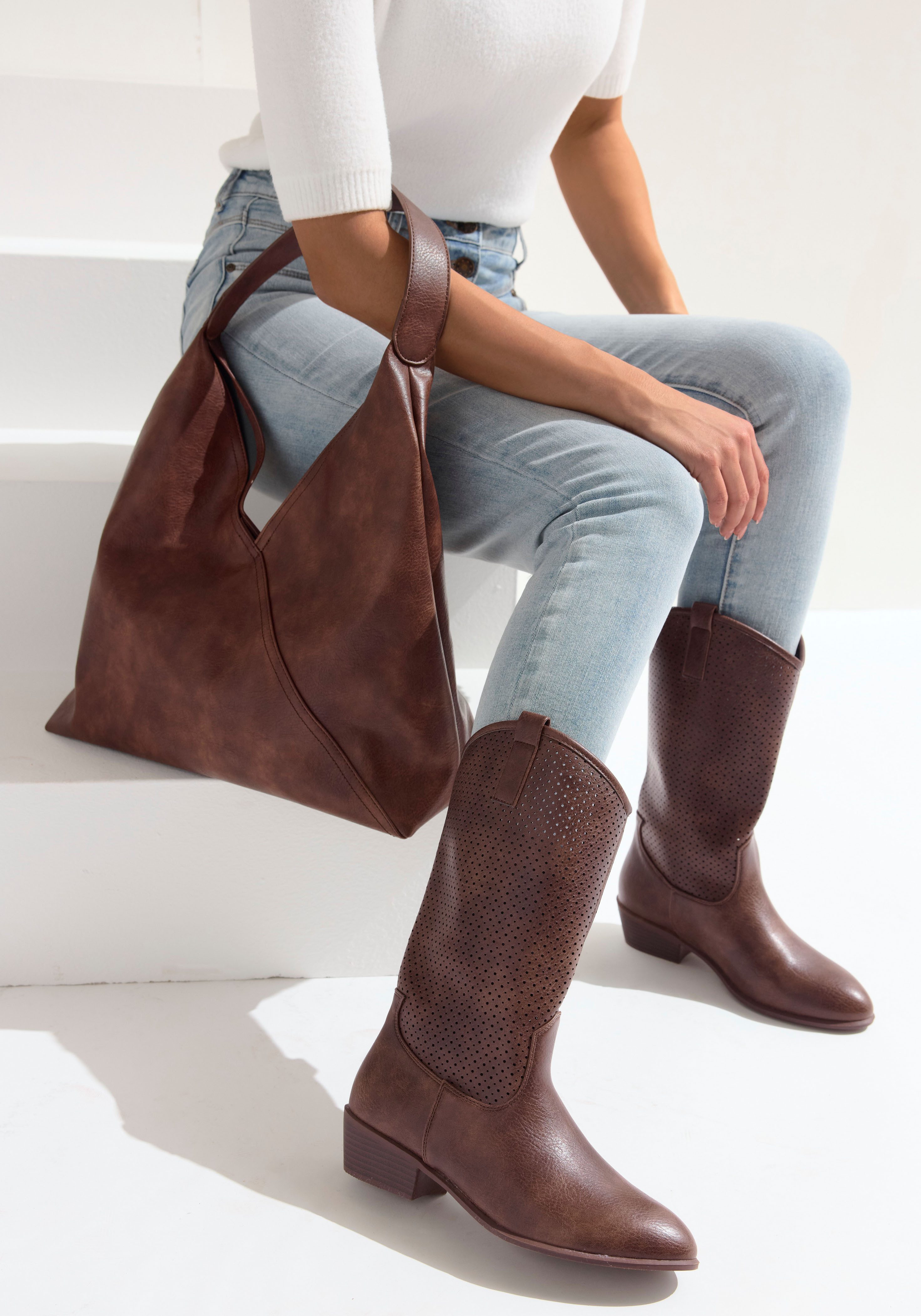 Vivance Shopper Handtas, schoudertas, handtas, hobobag VEGAN