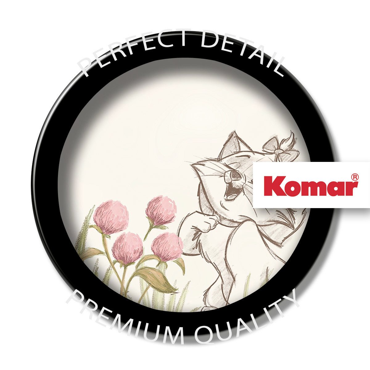 Komar Artprint Marie I´m ready, Maestro 40 x 40 cm (breedte x hoogte) - kinderkamer, decoratie (1 stuk)
