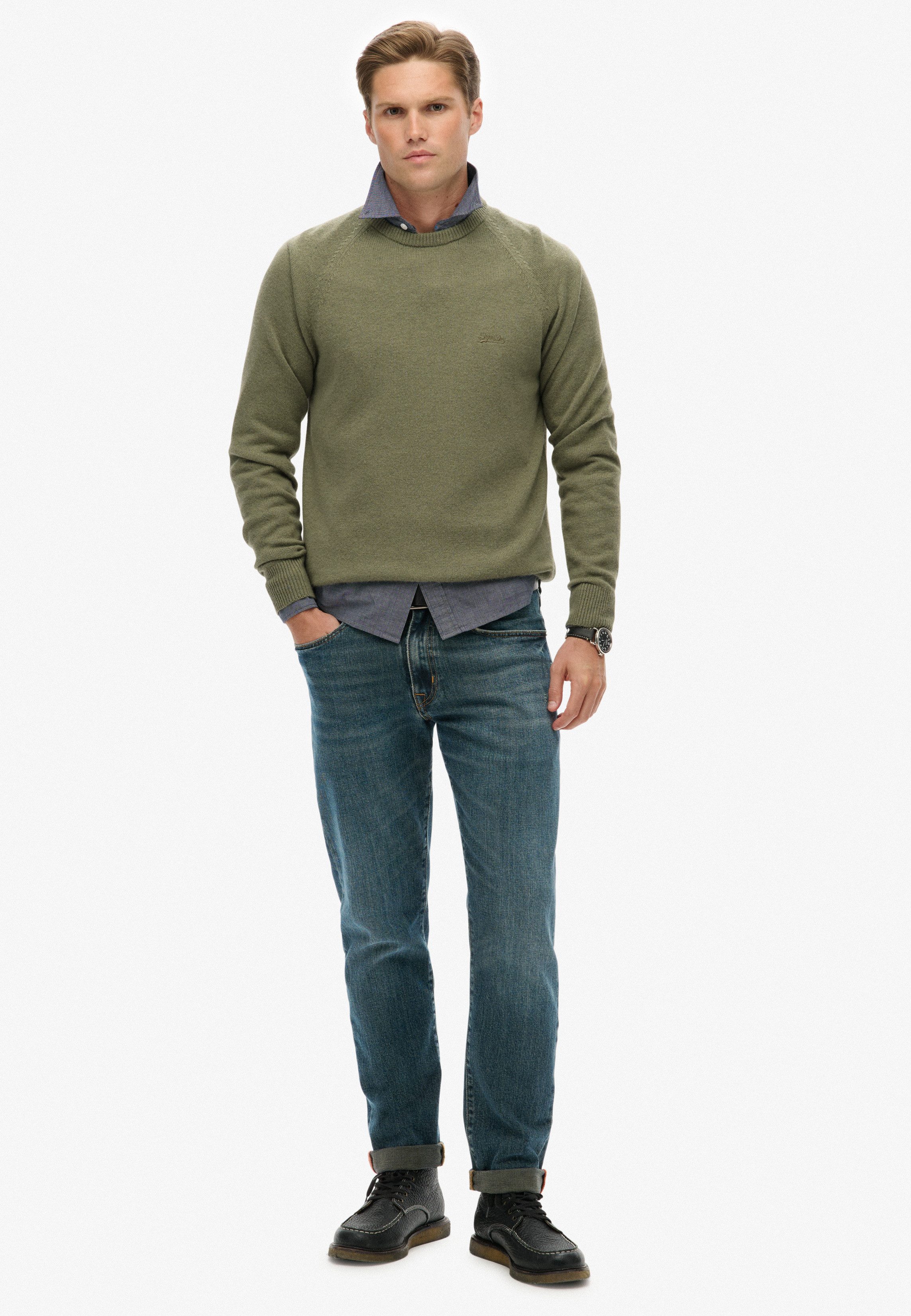 Superdry Gebreide trui WOOL BLEND JUMPER
