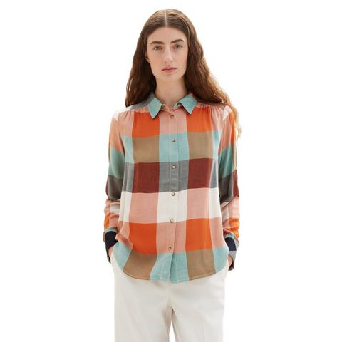 Tom Tailor Geruite blouse met geruit patroon