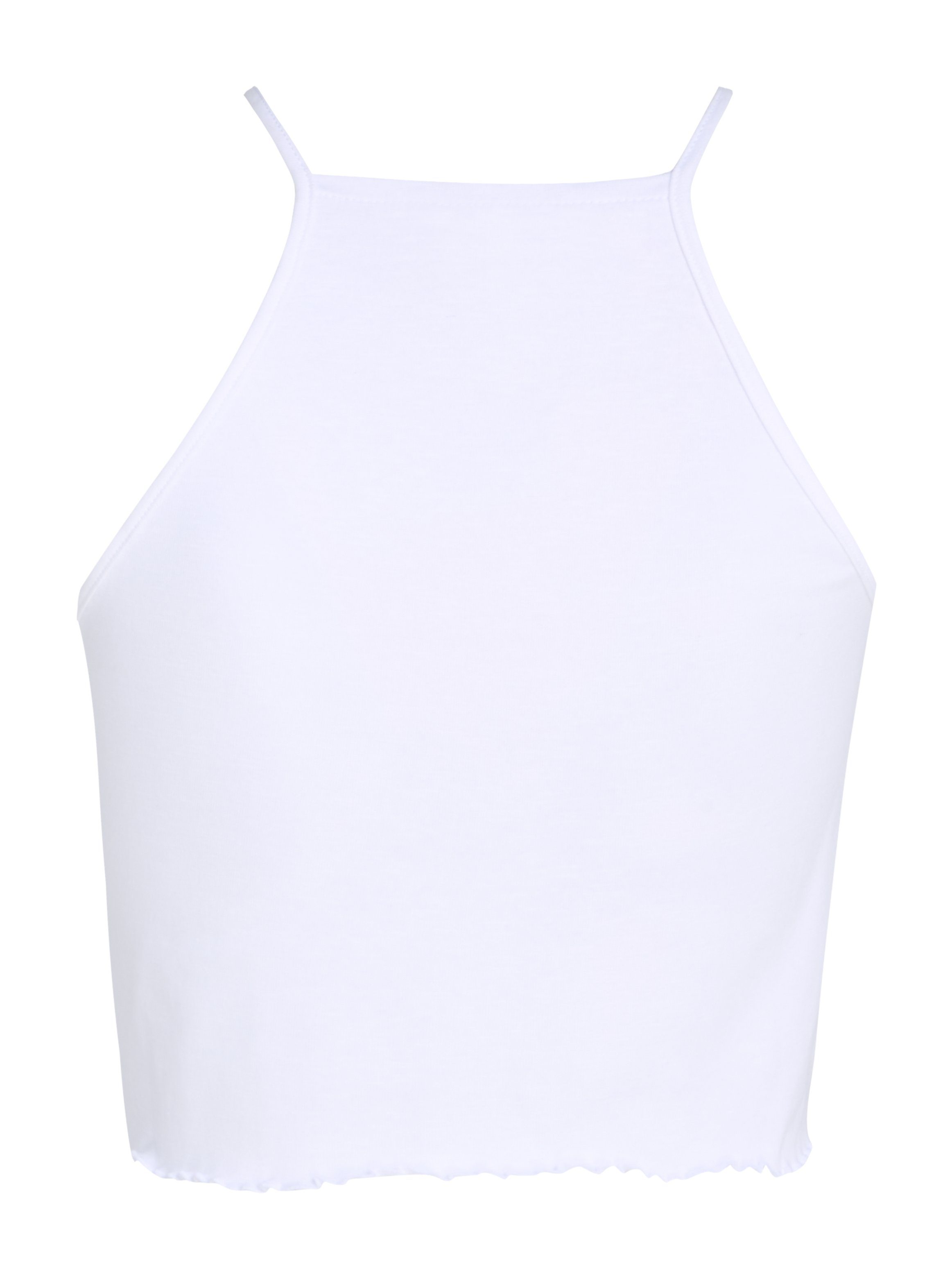 TOMMY JEANS Top met spaghettibandjes TJW SLIM CRP BABYLOCK RIB TOP