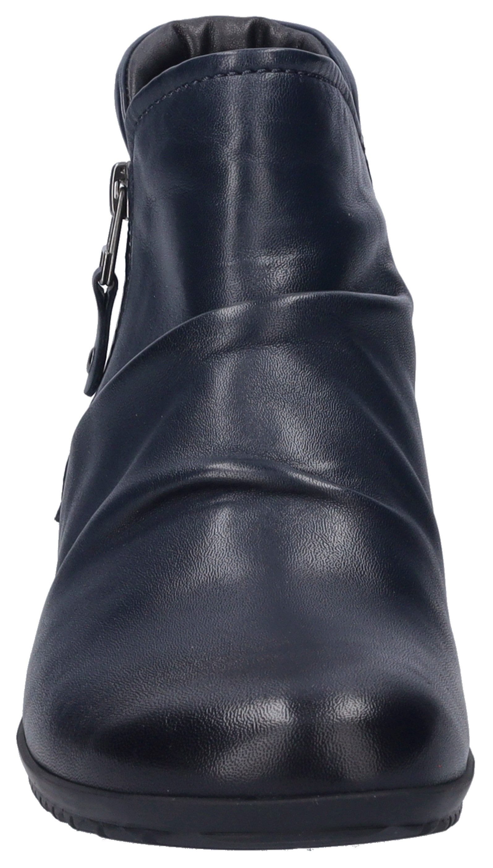Josef Seibel Boots zonder sluiting NALY 41 Enkellaarsjes, comfortabele schoen met geplooide schacht