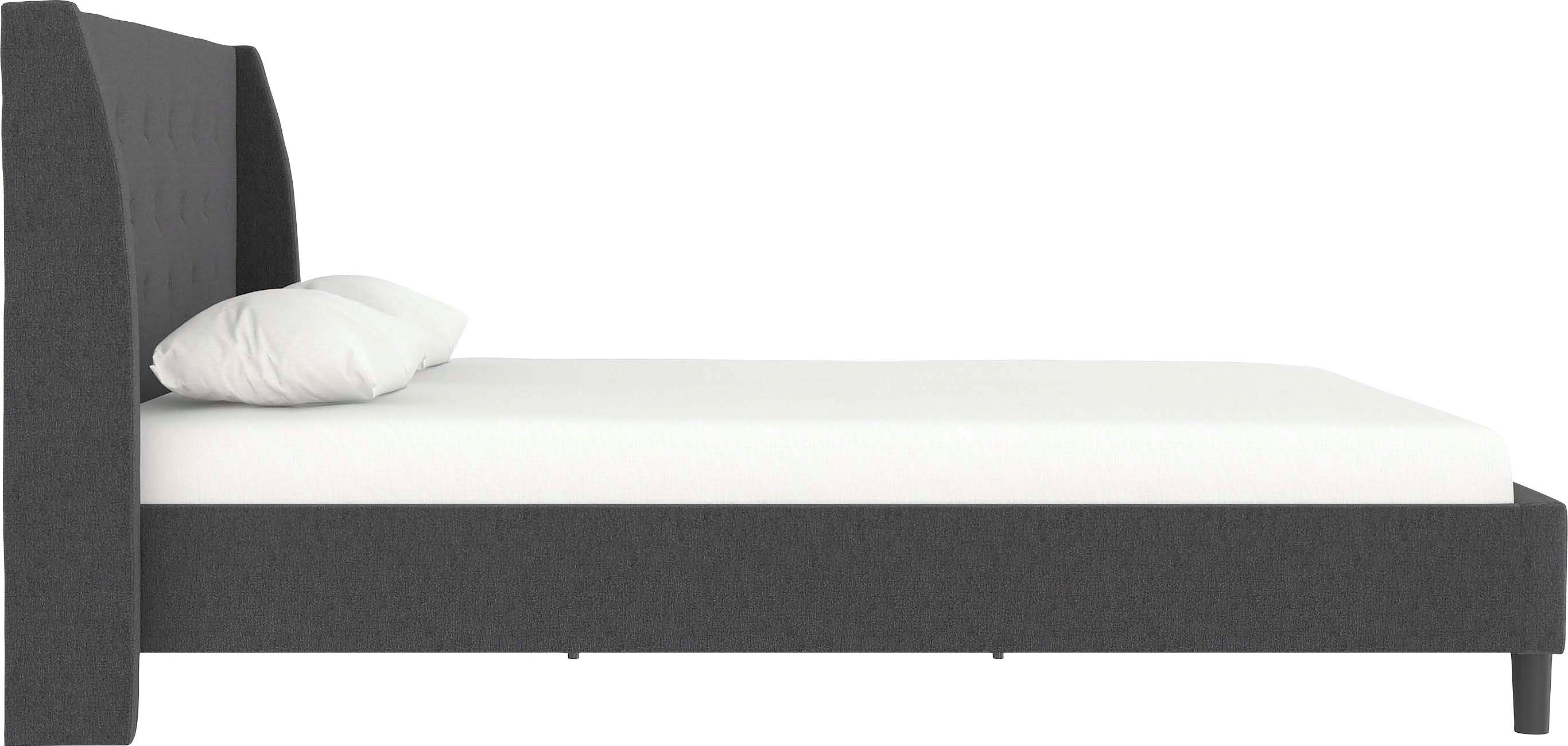 Home affaire Gestoffeerd bed Kempton met ruitencapitonnage, zacht verdikt, ligoppervlak 140x200 of 180x200 cm (1-delig)