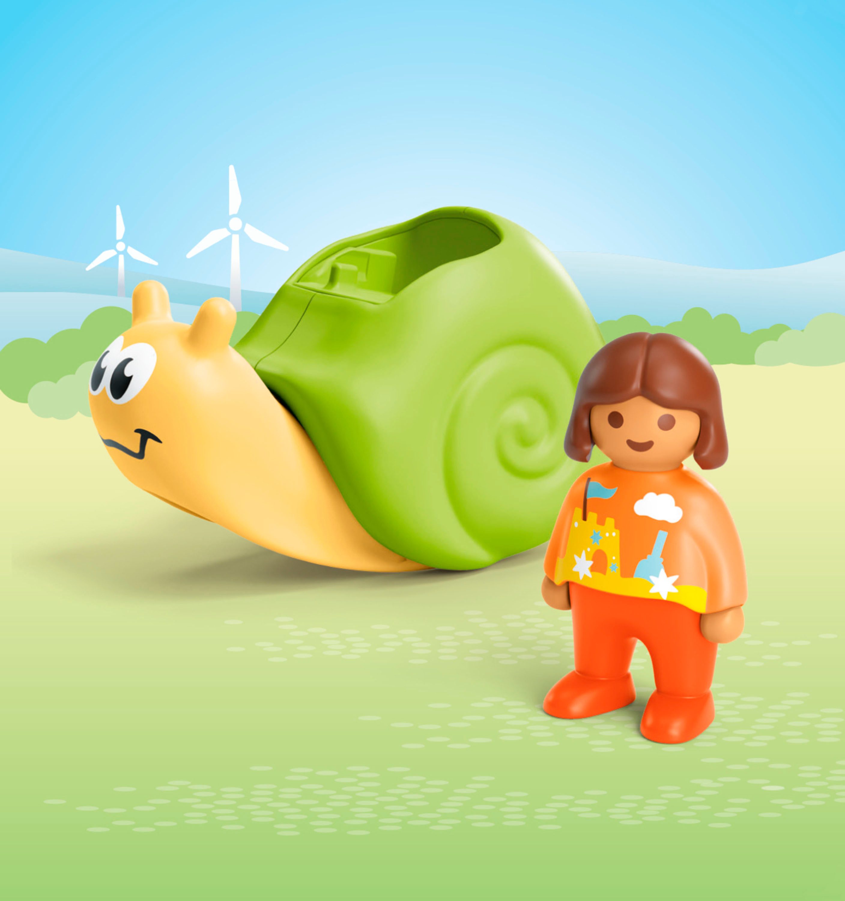 Playmobil® Constructie-speelset Schommel Slak met Rasselfunctie (71699), JUNIOR (2-delig)