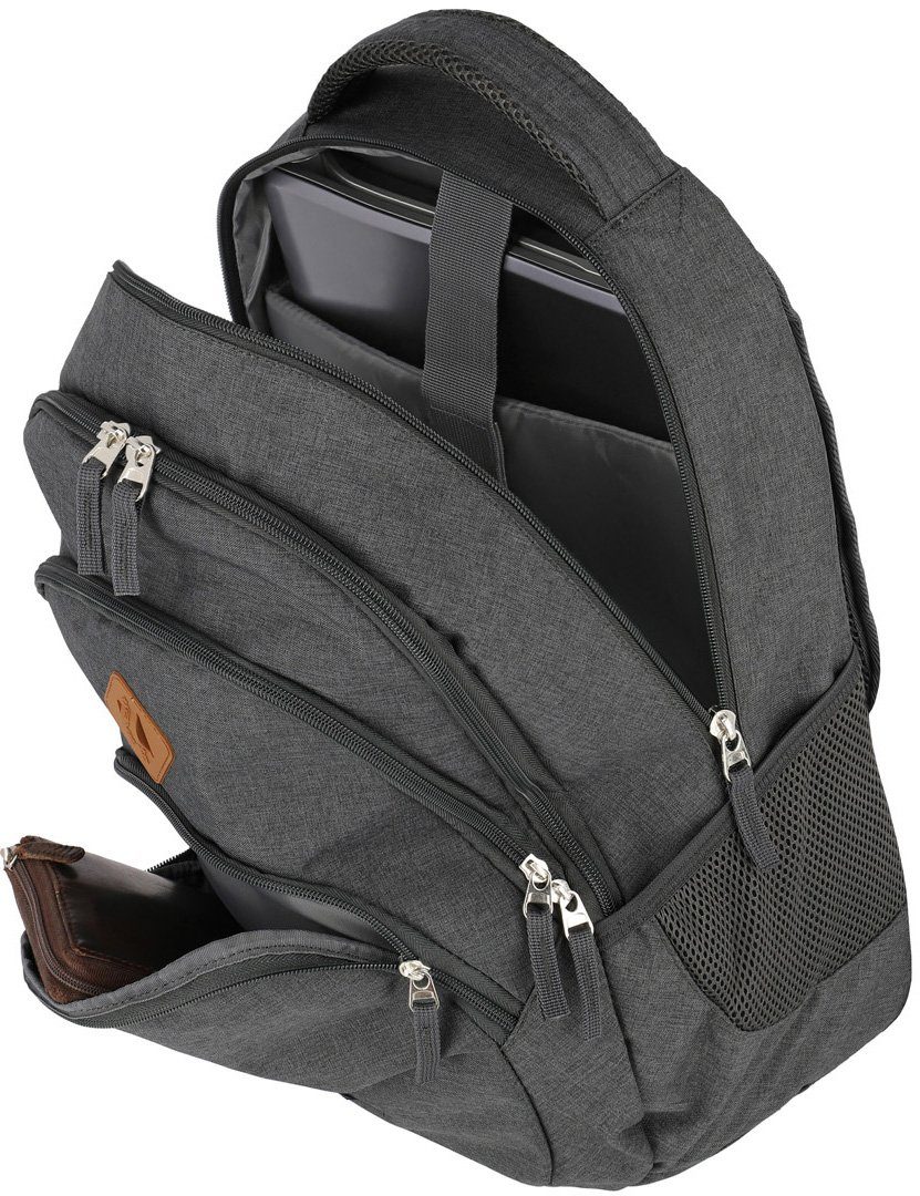 travelite Laptoprugzak BASICS Melange Vrijetijds rugzak, werk rugzak, school rugzak, reis rugzak
