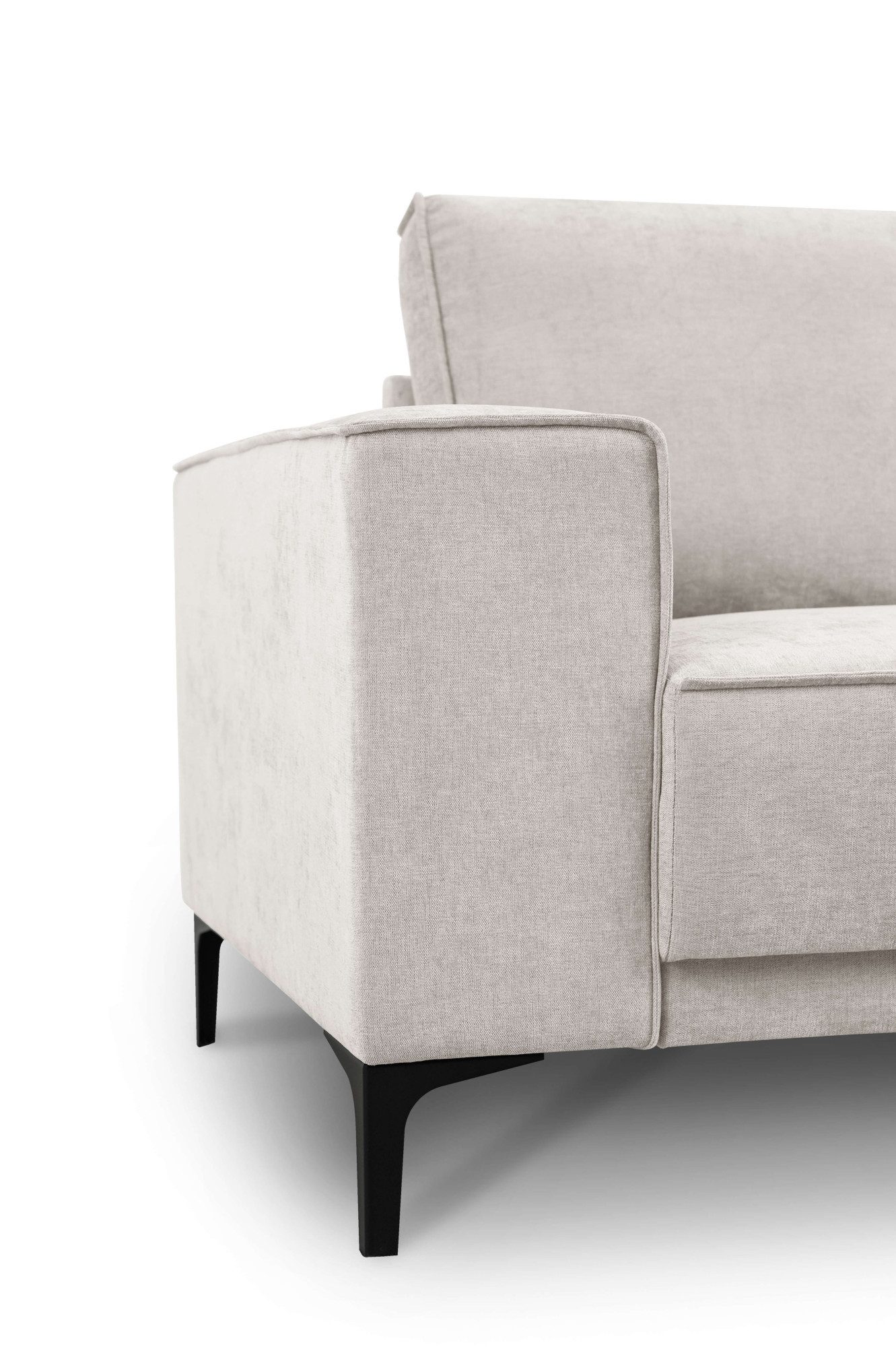 Places of Style Hoekbank Oland, structuur, platweefsel, luxe microvezel, bouclé