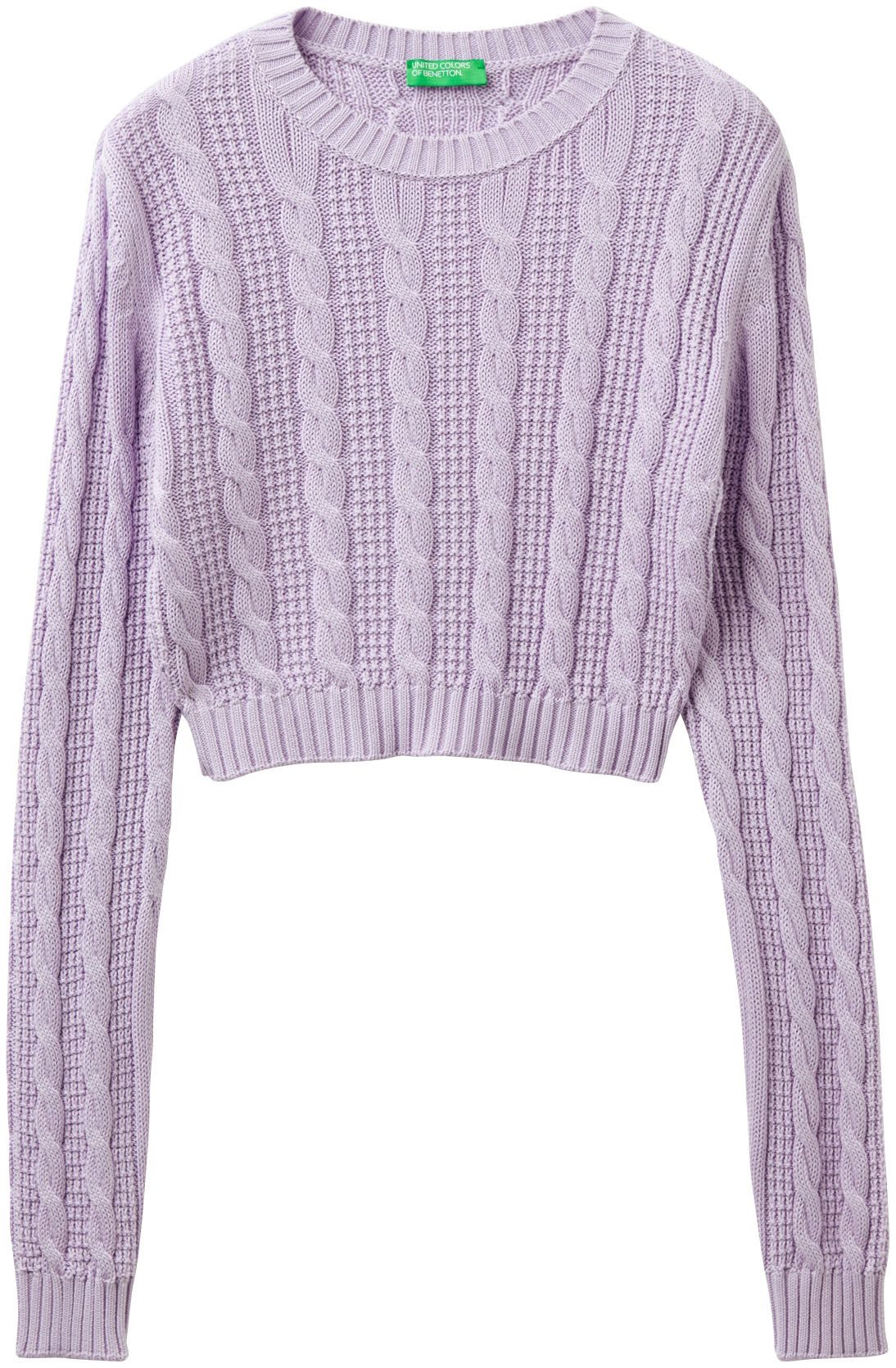 United Colors of Benetton Trui met ronde hals cropped