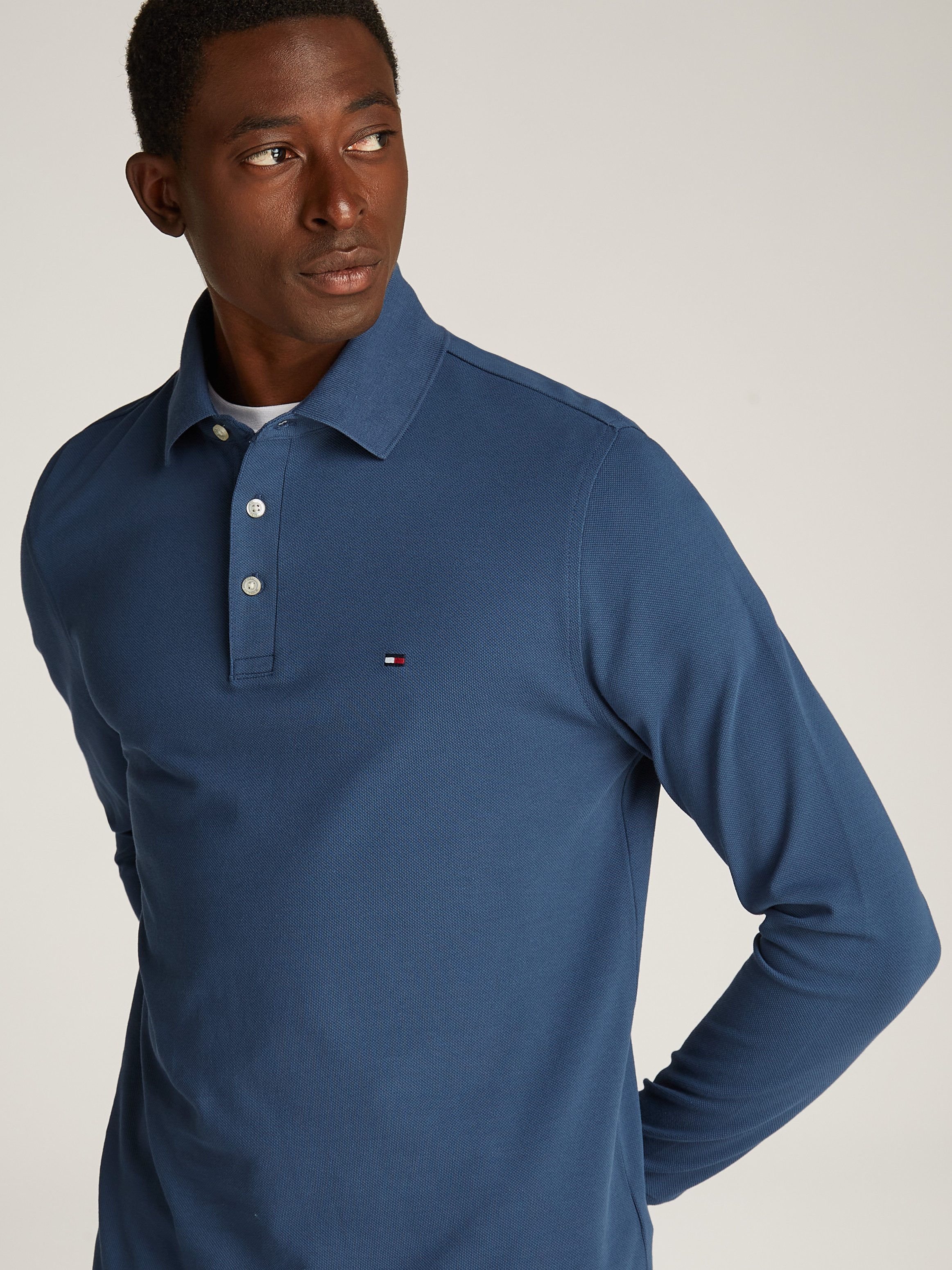 Tommy Hilfiger Poloshirt met lange mouwen 1985 SLIM LS POLO