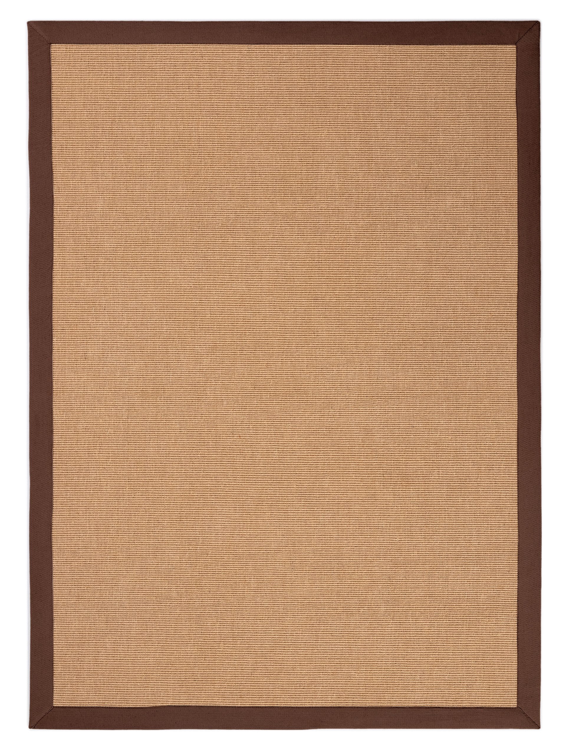 carpetfine Sisalkleed Sisal met gekleurd randdessin, antislip achterzijde