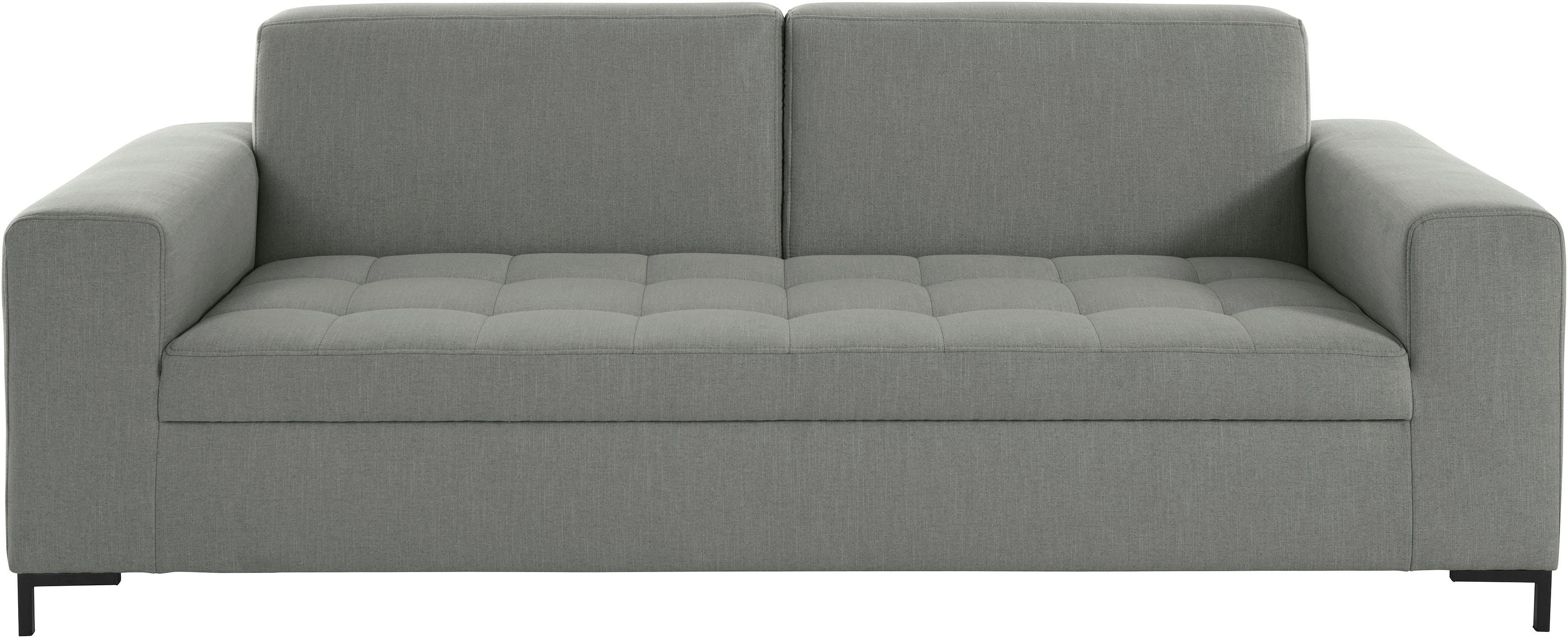 OTTO products 3-zitsbank Grazzo hoogwaardige stoffen van gerecycled materiaal, stiksels op de zitting
