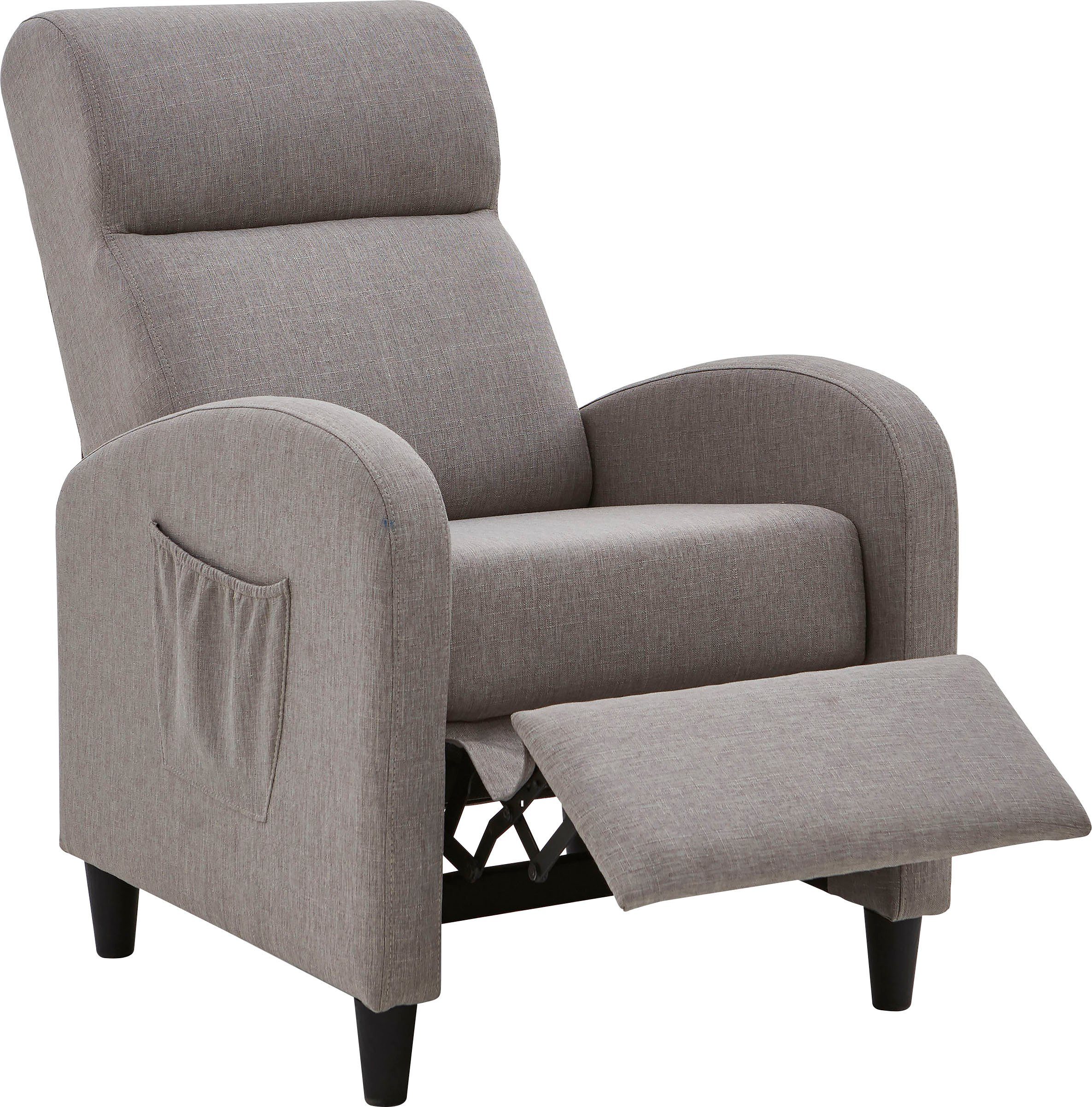 ATLANTIC home collection Relaxfauteuil Tom met relax- en slaapfunctie, onze altijd lage prijs