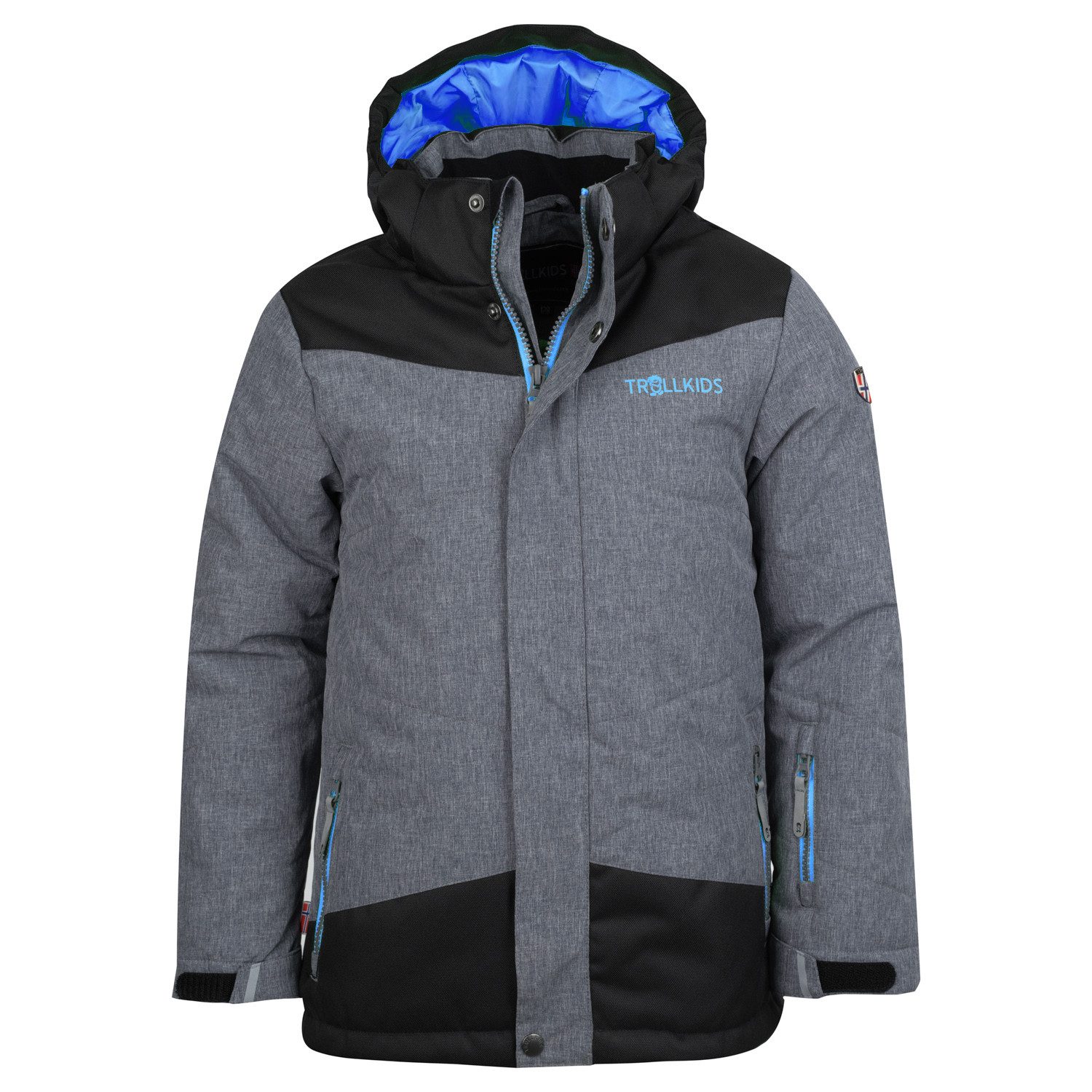 TROLLKIDS Functioneel jack KIDS NOREFJELL JACKET meisjes outdoorjacks maat 116 grijs