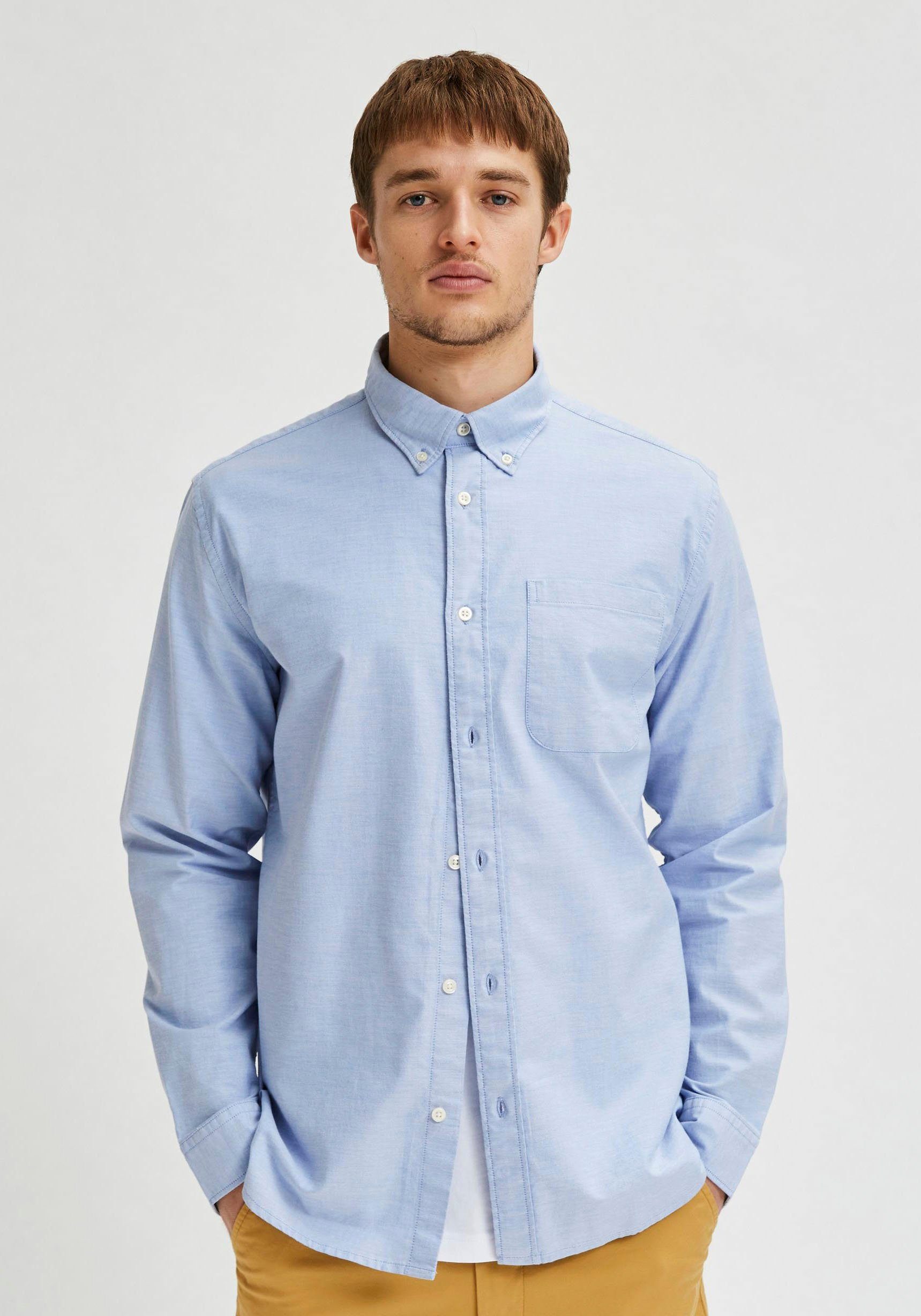 SELECTED HOMME Overhemd met lange mouwen SLHREGRICK-OX FLEX S