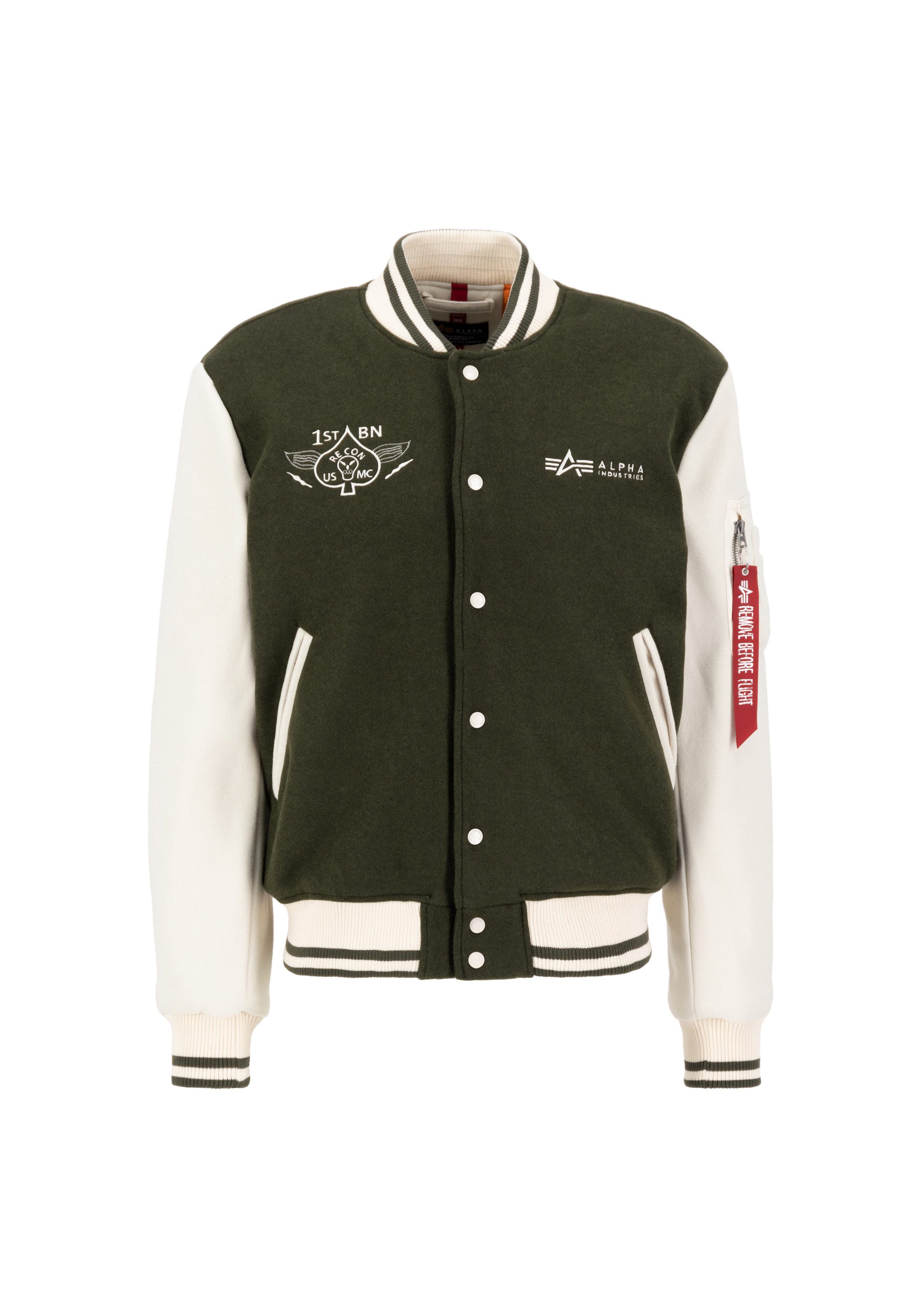 Alpha Industries Bomberjack Alpha Industries Men - Bomber Jackets Varsity Air Force Jacket heren jassen maat L groen