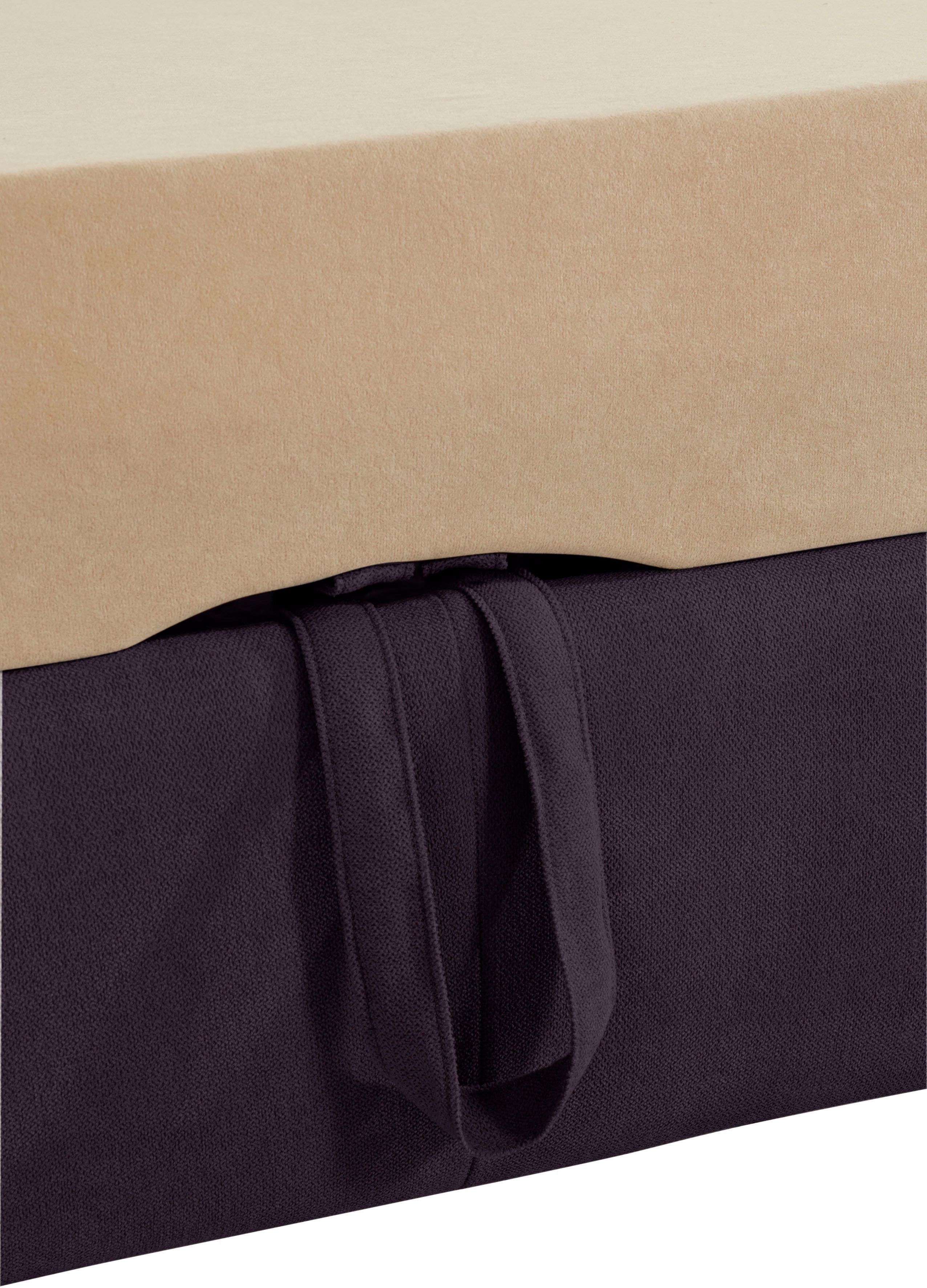 exxpo - sofa fashion Hoekbank Enya, uitgebreide afwerking, hoog zitcomfort, comfortabel, L-vorm inclusief verstelbare hoofdsteun, naar keuze met slaapfunctie en bedkist