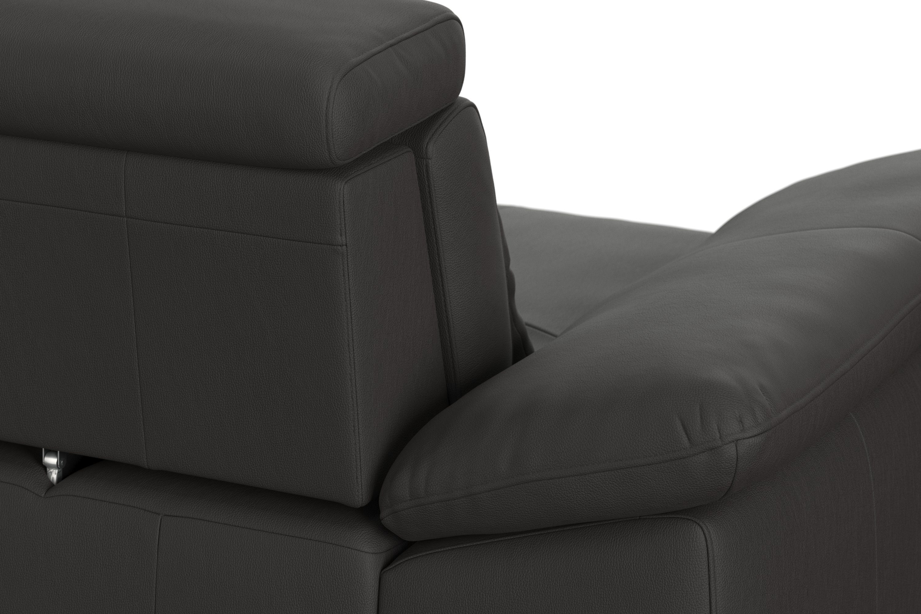 sit&more Hoekbank Cabrio L-vorm, met zitdiepteverstelling, arm- en hoofdsteunverstelling