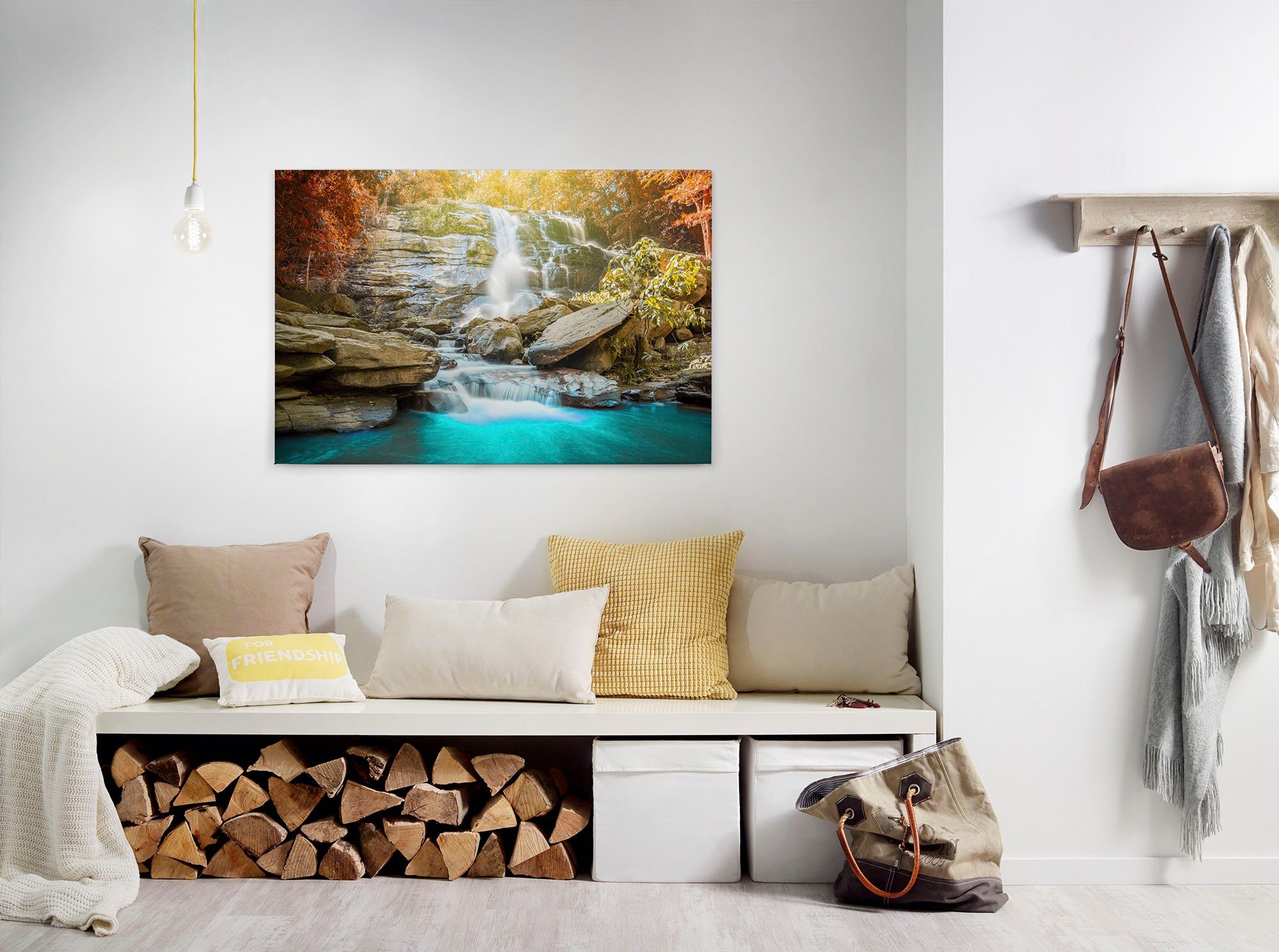 A.S. Création Artprint op linnen Waterfall