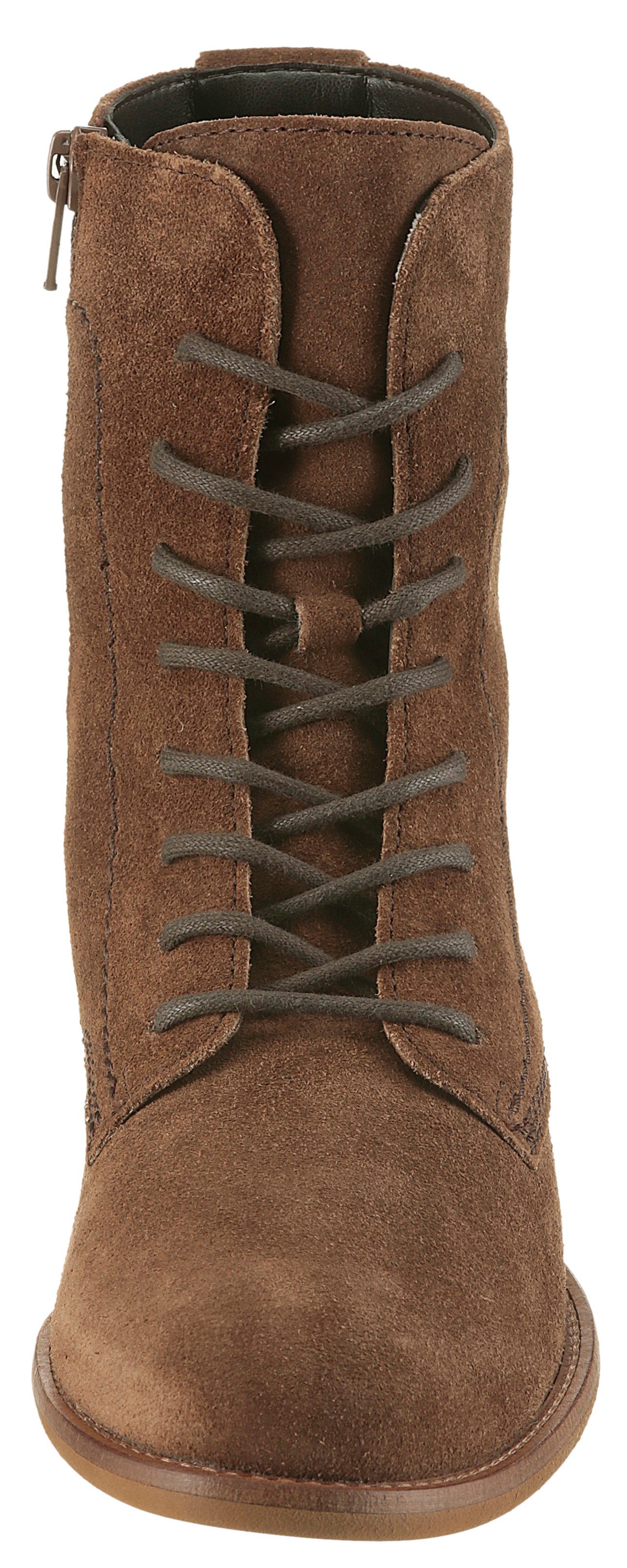 Gabor Veterlaarsjes , blokhak, veterschoenen, herfstschoenen met uitneembaar voetbed