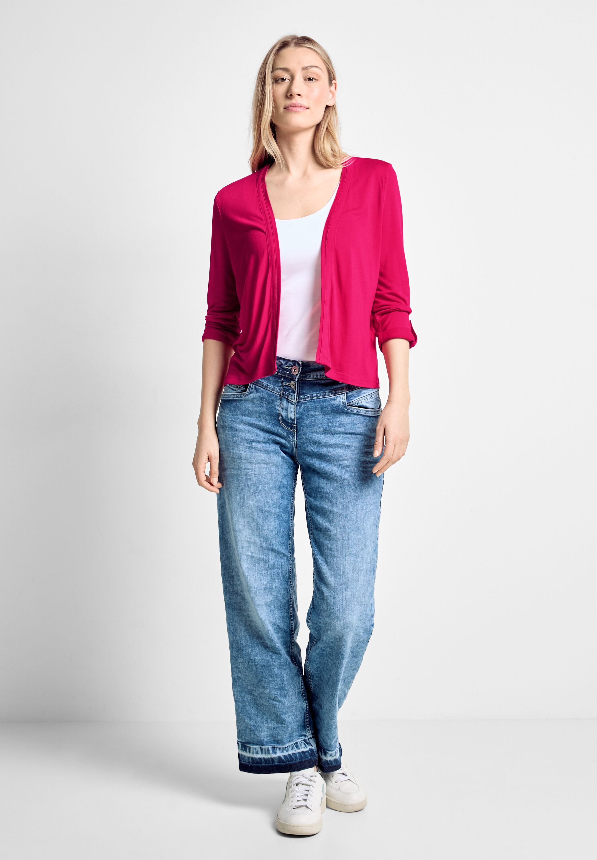 Cecil Shirt met 3/4 mouwen met een turn-up 3/4 mouw