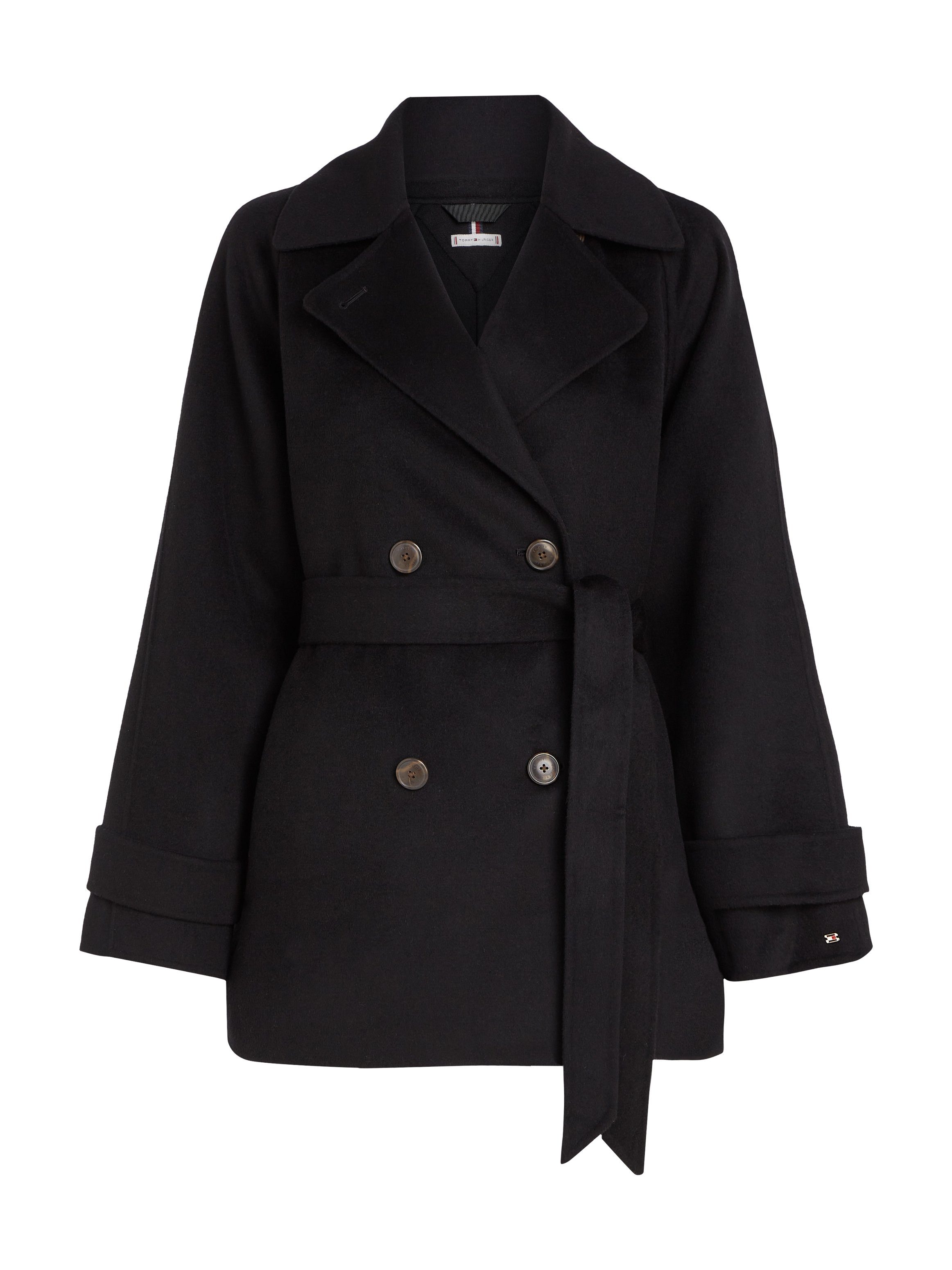 Tommy Hilfiger Korte jas DF WOOL BLEND SHORT TRENCH