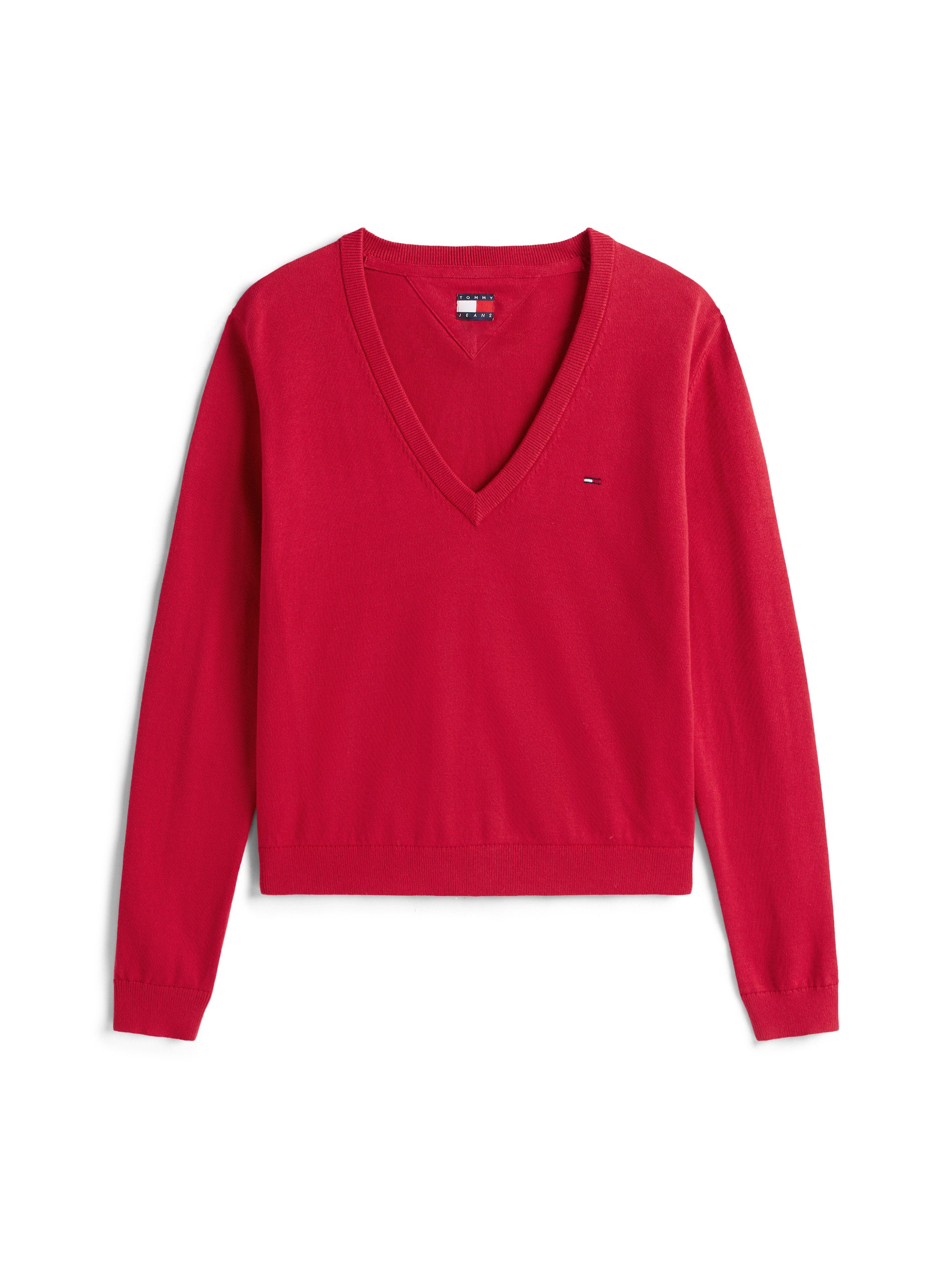 TOMMY JEANS Trui met V-hals TJW ESSENTIAL VNECK SWEATER EXT