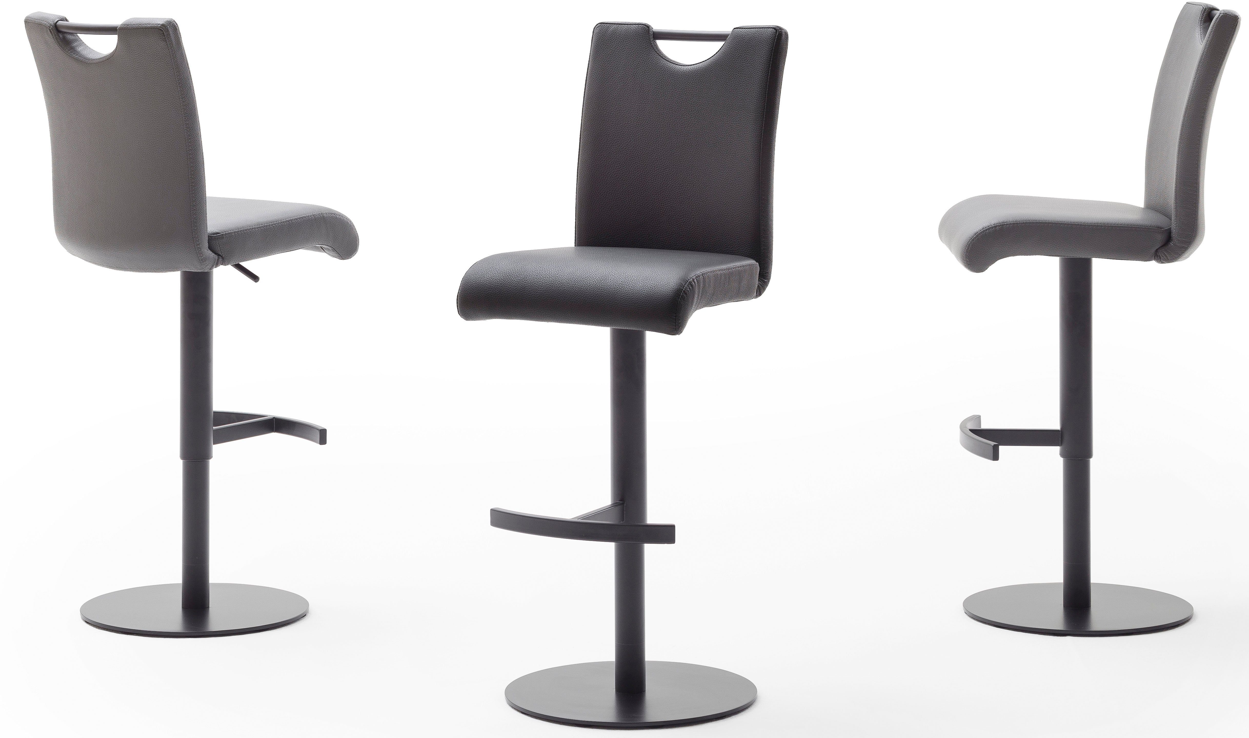 MCA furniture Bistrostoel ALESI met rugleuning, 360° draaibaar, zithoogte verstelbaar van 56-81 cm