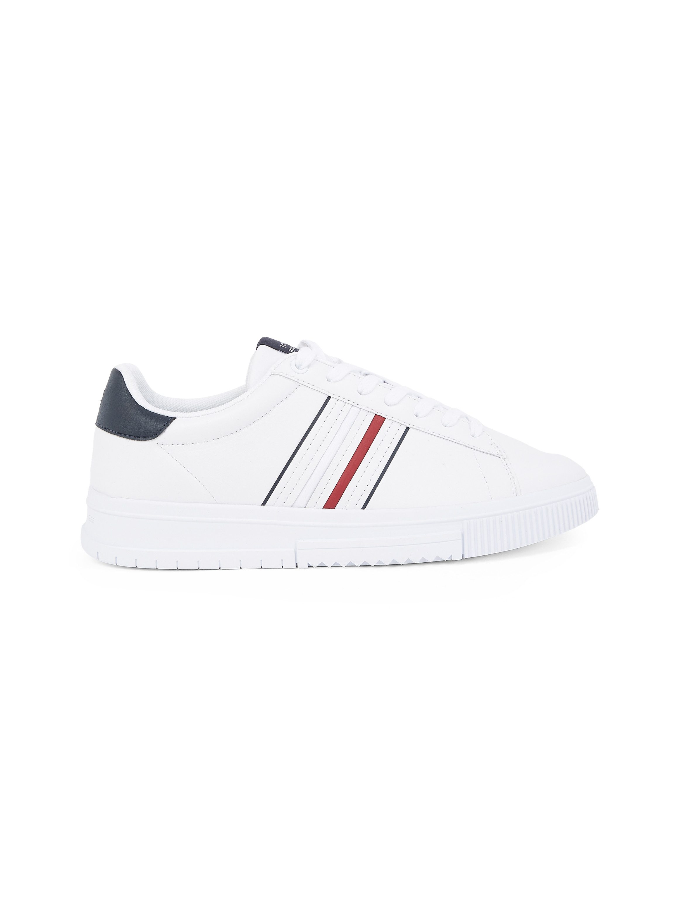 Tommy Hilfiger Sneakers MODERN CUPSOLE STRIPES LTH , vrijetijdsschoen, lage schoen, veterschoen met zijstrepen