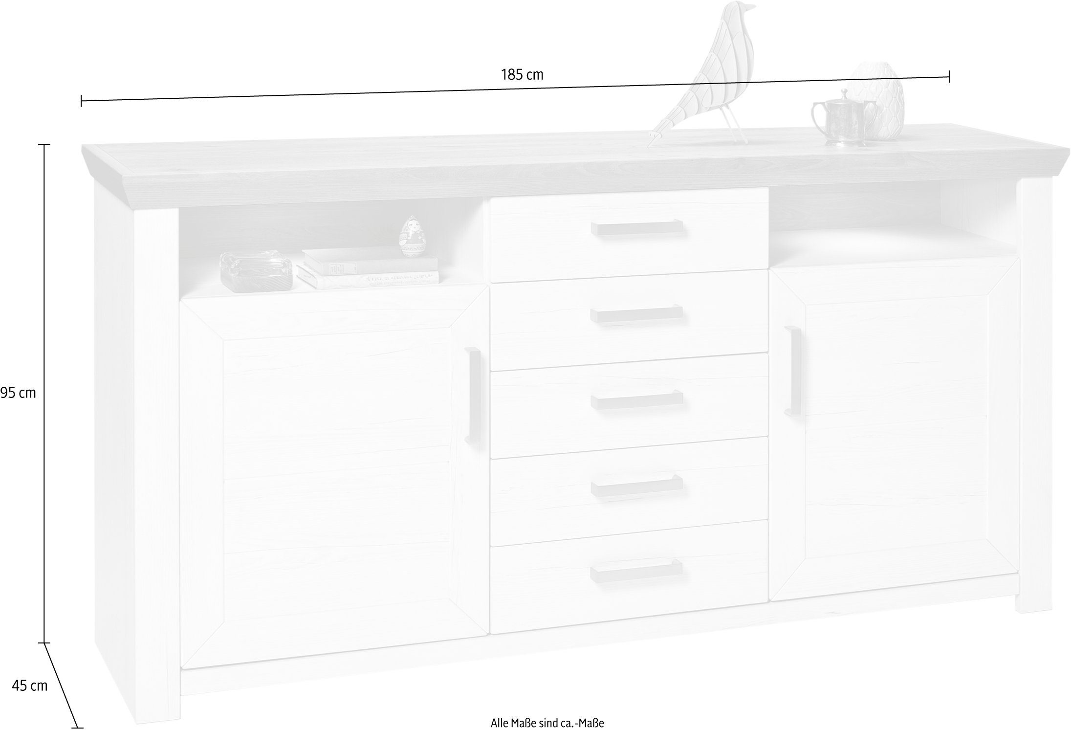 set one by Musterring Dressoir York Type 55
