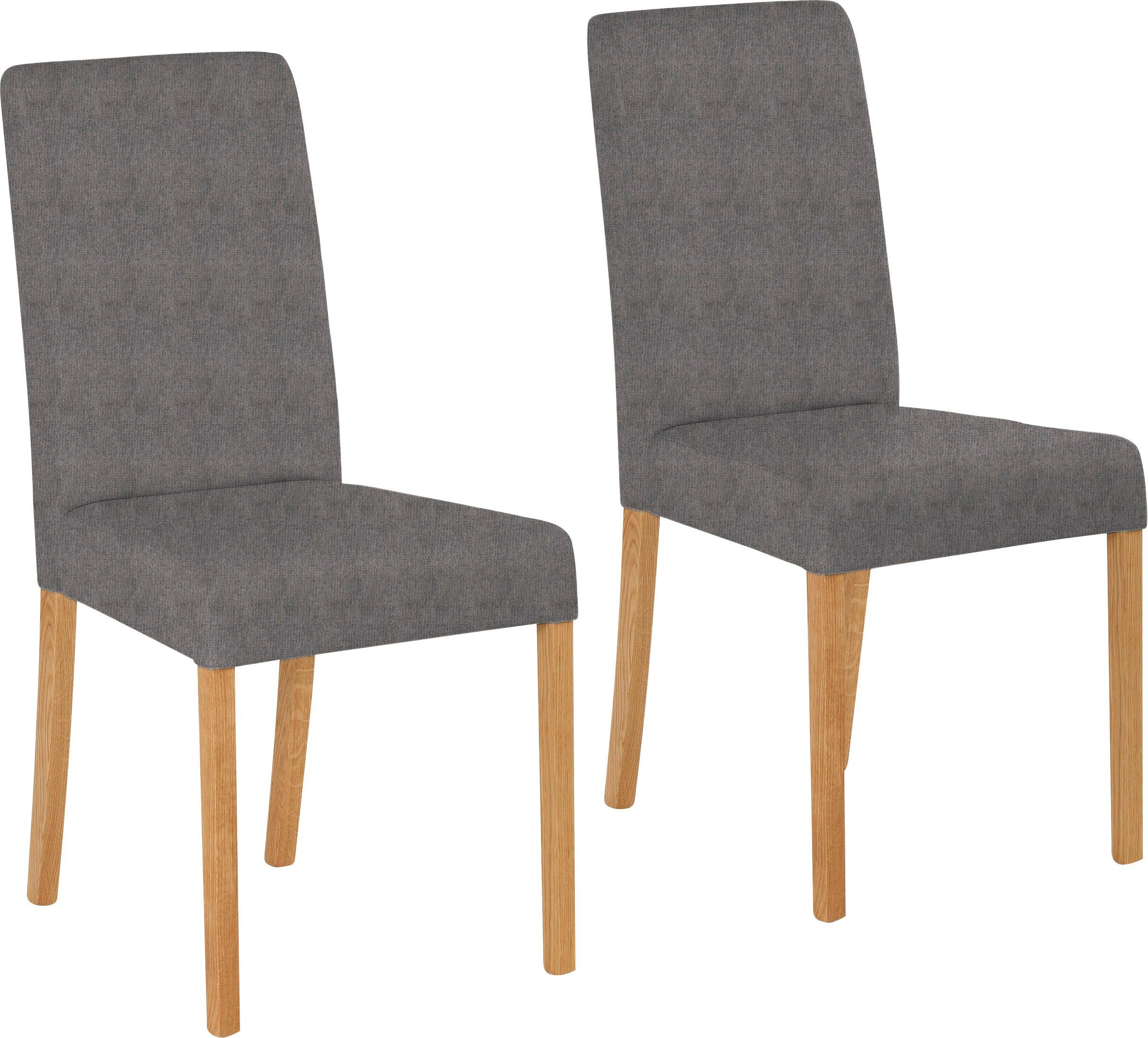 Home affaire Stoel met 4 poten Bologna Frame van massief hout (set) houten stoelen zwart