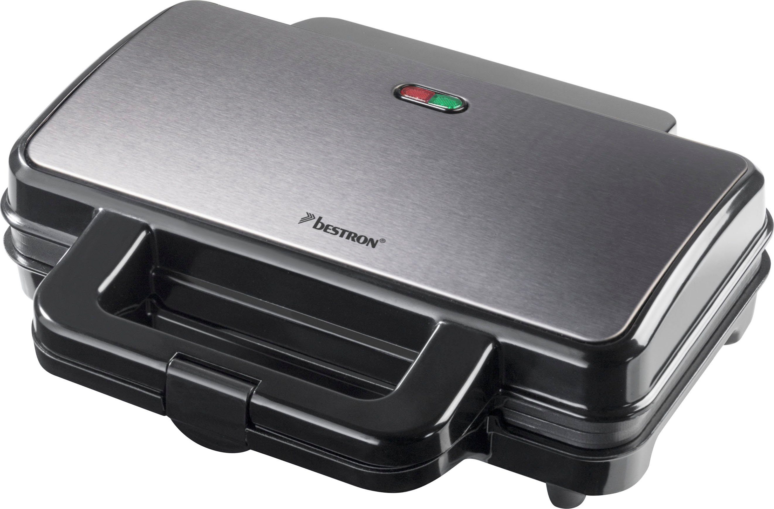 bestron Sandwichmaker ASM90XLTG, XL für 2 Sandwiches, Antihaftbeschichtetet