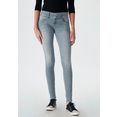 ltb skinny fit jeans julita x met extra-strakke pijpen, lage taillehoogte en stretchaandeel grijs