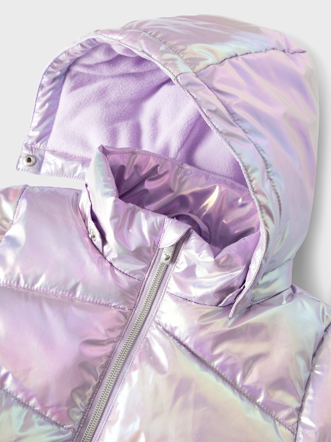 Name It Gewatteerde jas NMFMOLINA JACKET SHINY met decoratieve, reflecterende details