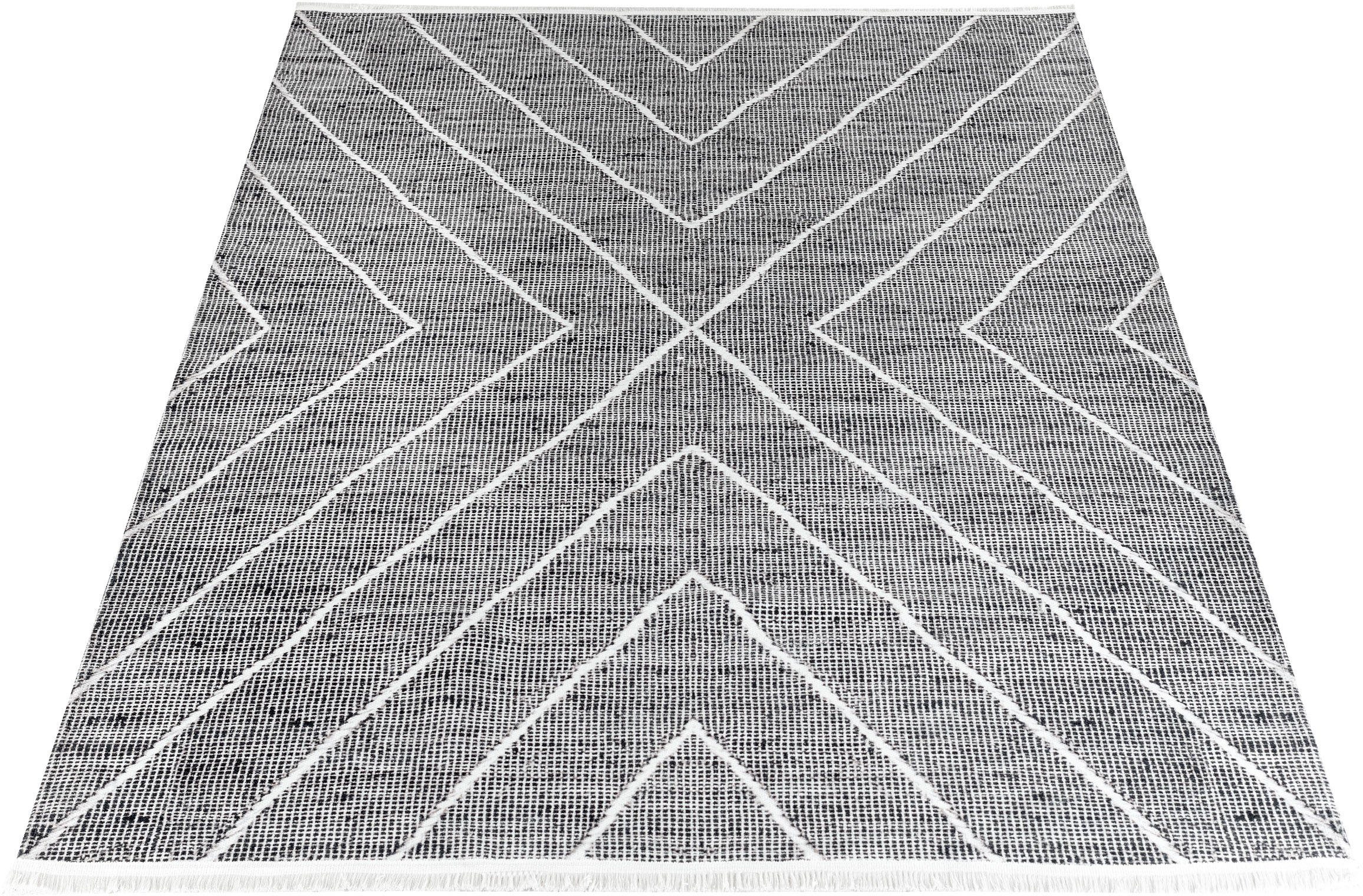 Sehrazat Vloerkleed EFE 1020 Woonkamer, platgeweven vloerkleed, Scandi stijl