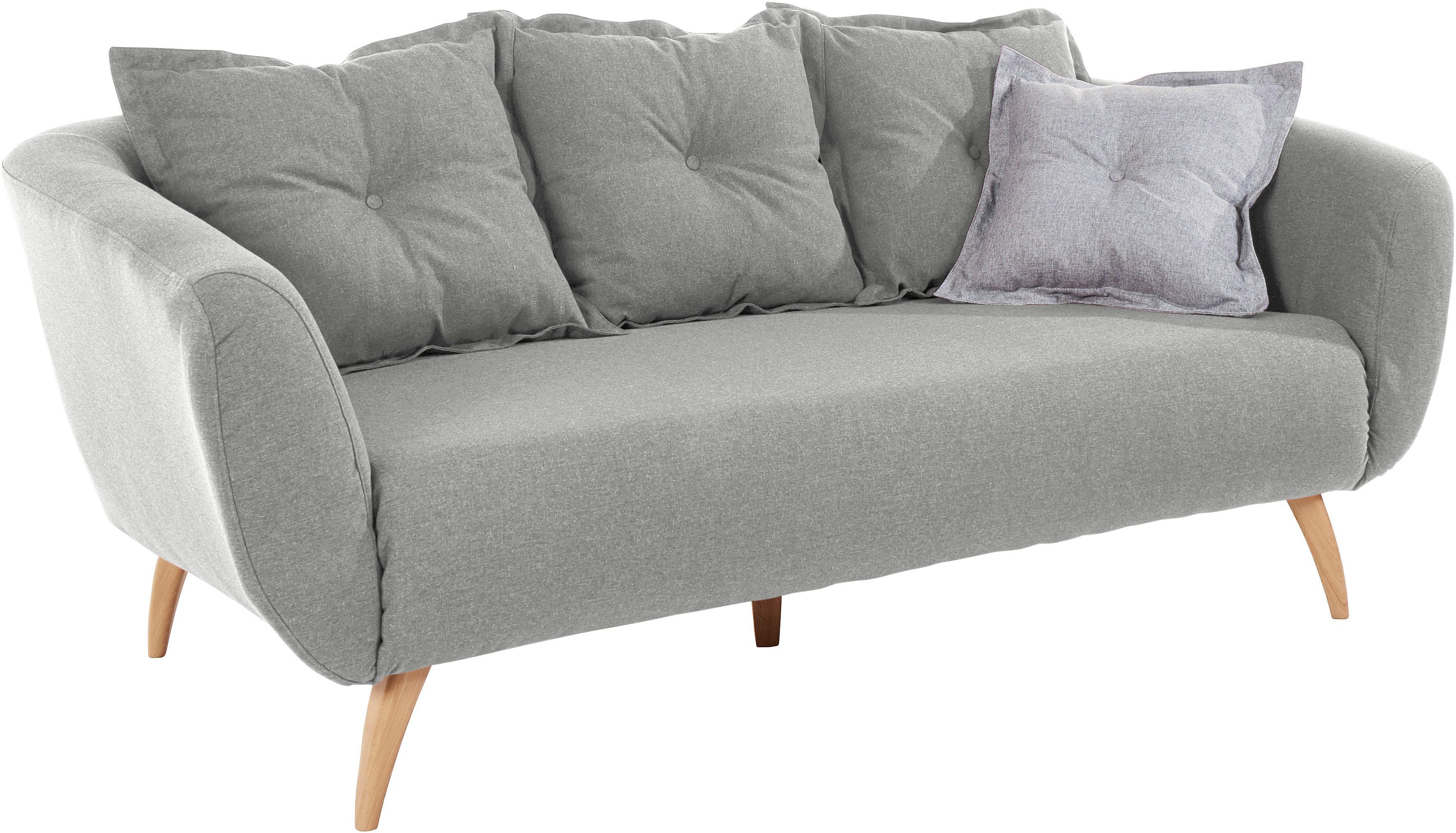 Home affaire 2,5-zitsbank Baggio modern en romantisch design, comfortabel