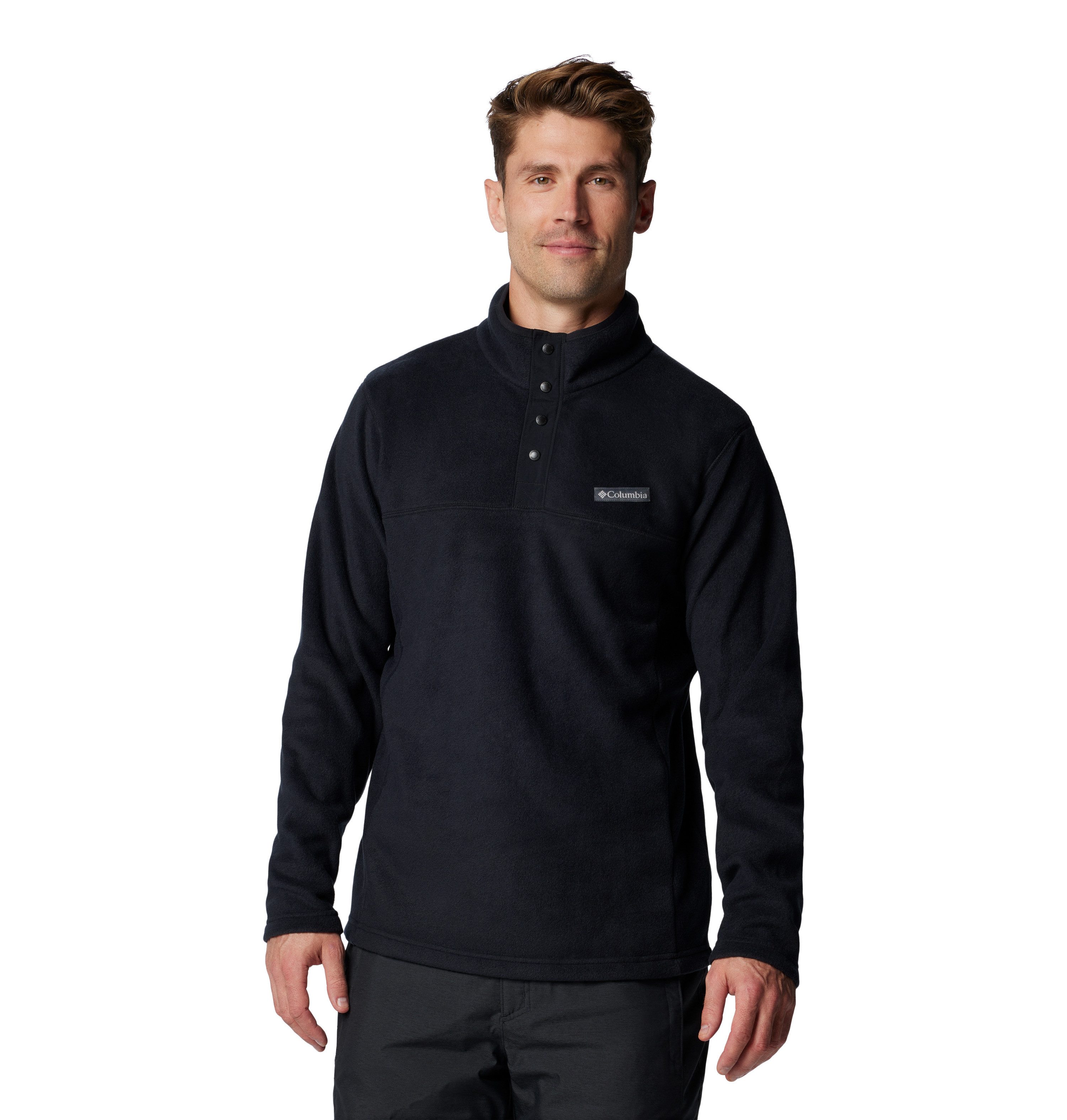 Columbia Steens Mountain 1 2 Snap Fleece Black- Heren Black