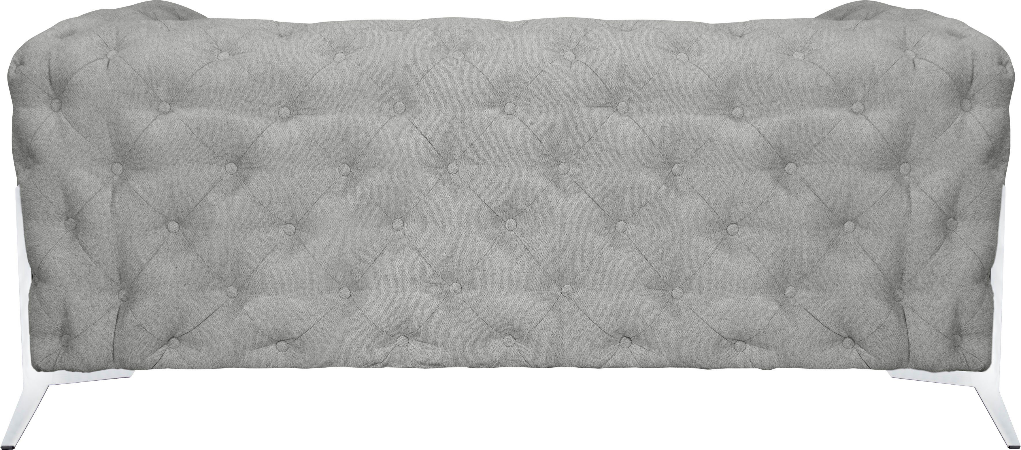 Leonique Chesterfield-bank Amaury luxueuze capitonnage, moderne chesterfield look, kleur van de poten ter keuze
