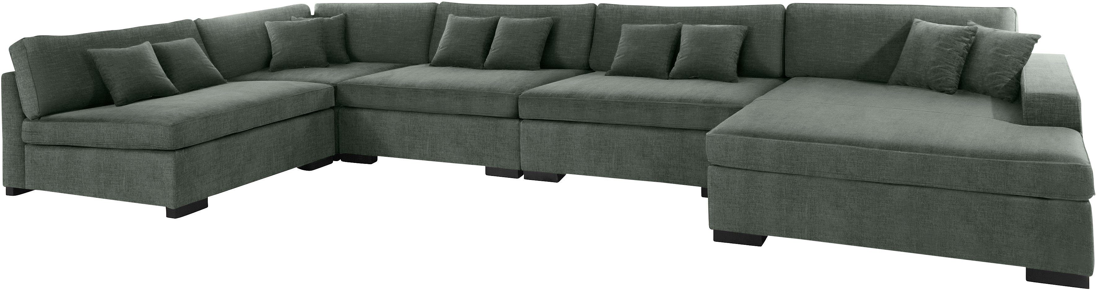 Guido Maria Kretschmer Home&Living Zithoek Skara XXL U-vorm Loungebank XXL met binnenveringsinterieur, in vele overtrekkwaliteiten