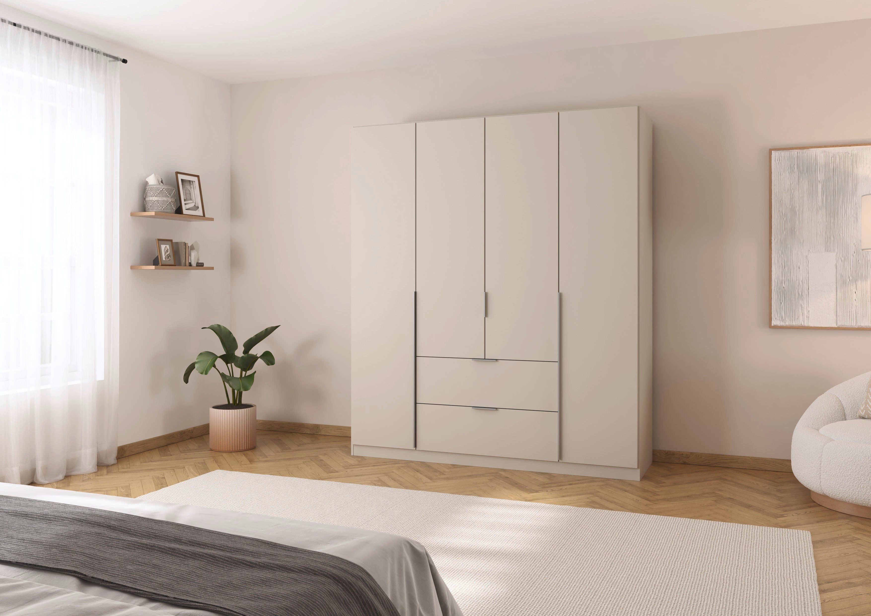 rauch Draaideurkast Kledingkast kast garderobe AGORDO met decor- of hoogglansfront