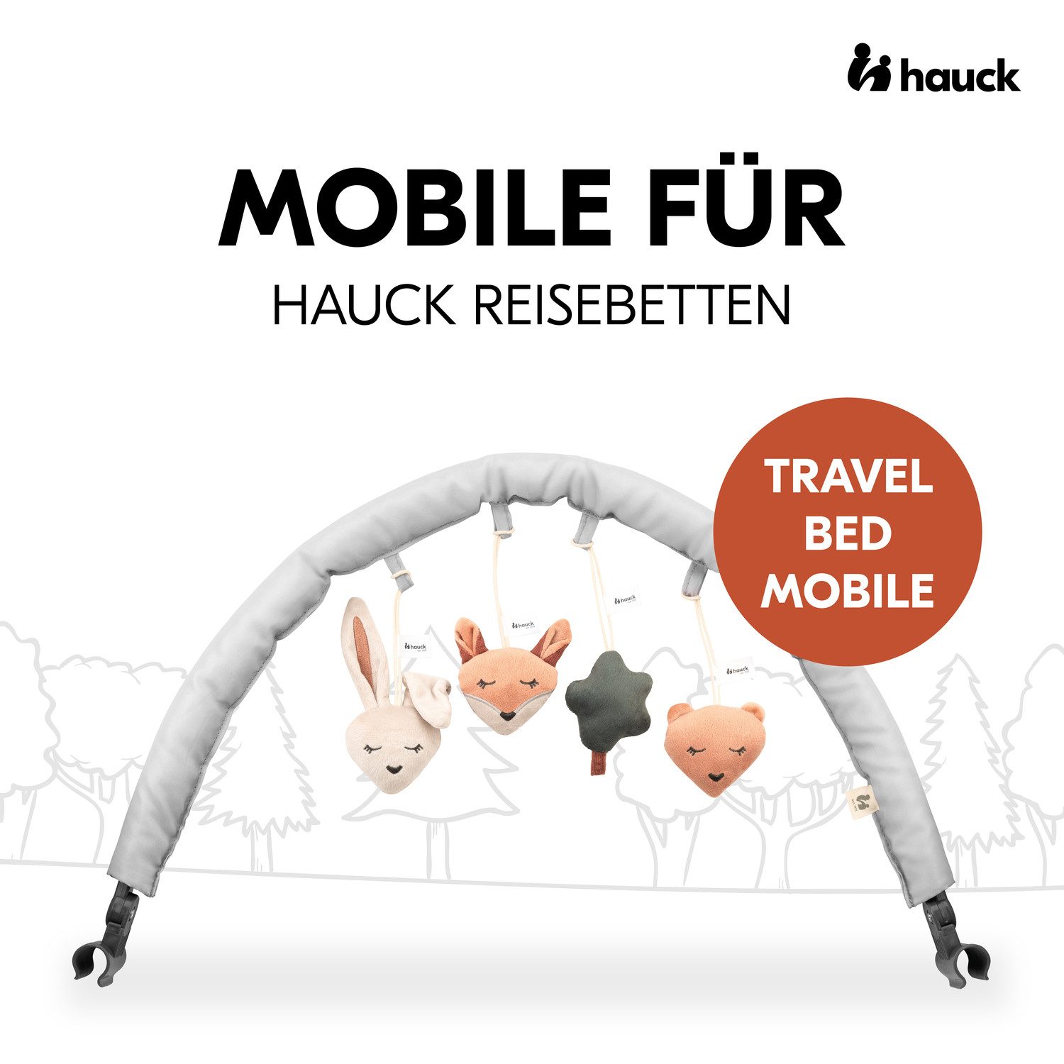 Hauck Mobiel Travel Bed Mobile, Forest