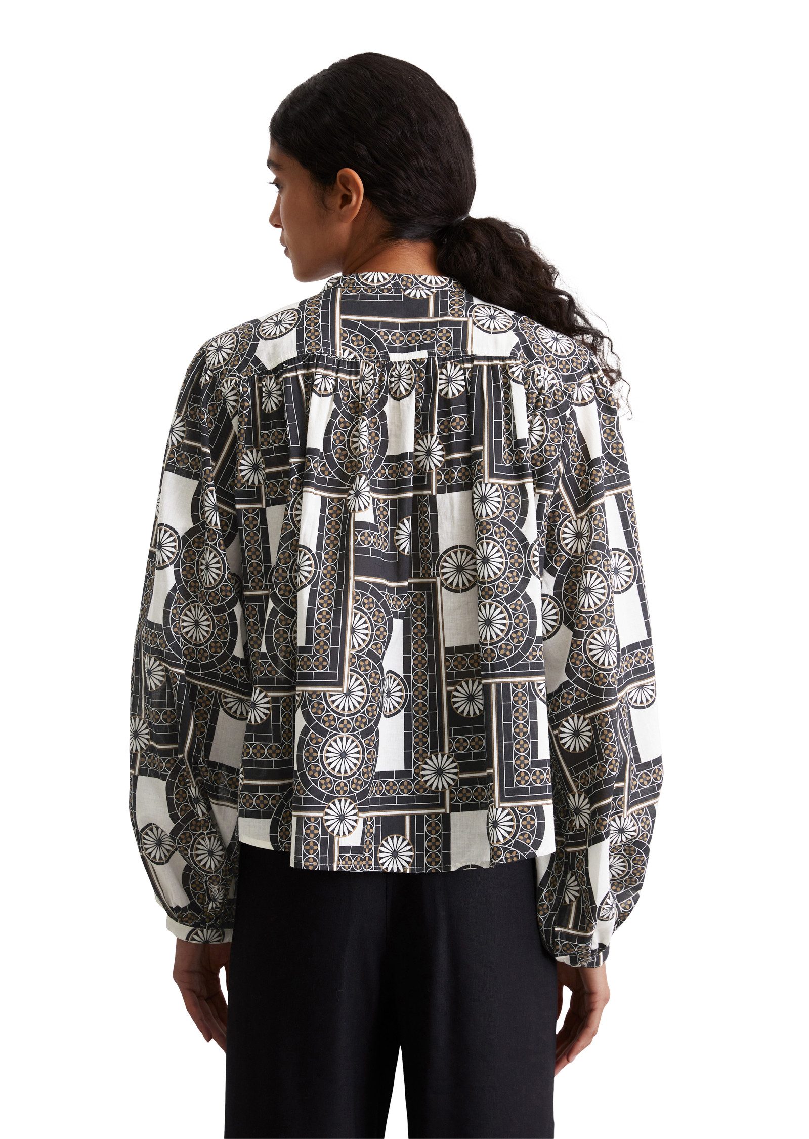 Marc O'Polo Blouse met lange mouwen met pofmouwen