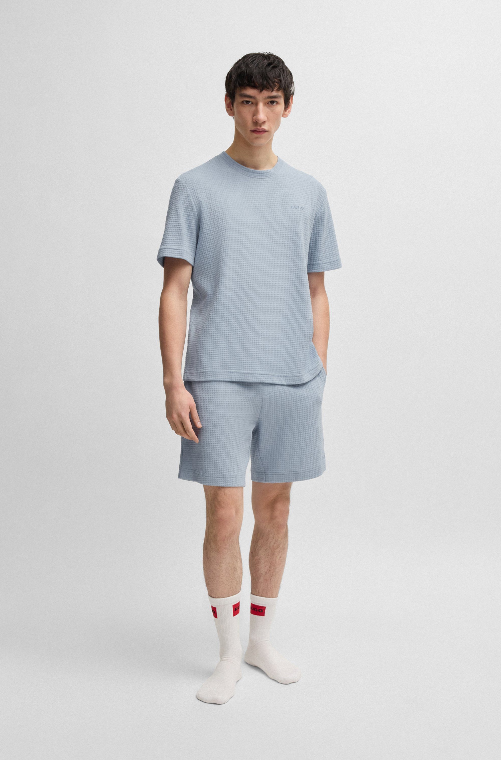 HUGO underwear Pyjamashort Austin Short met een rijgkoord