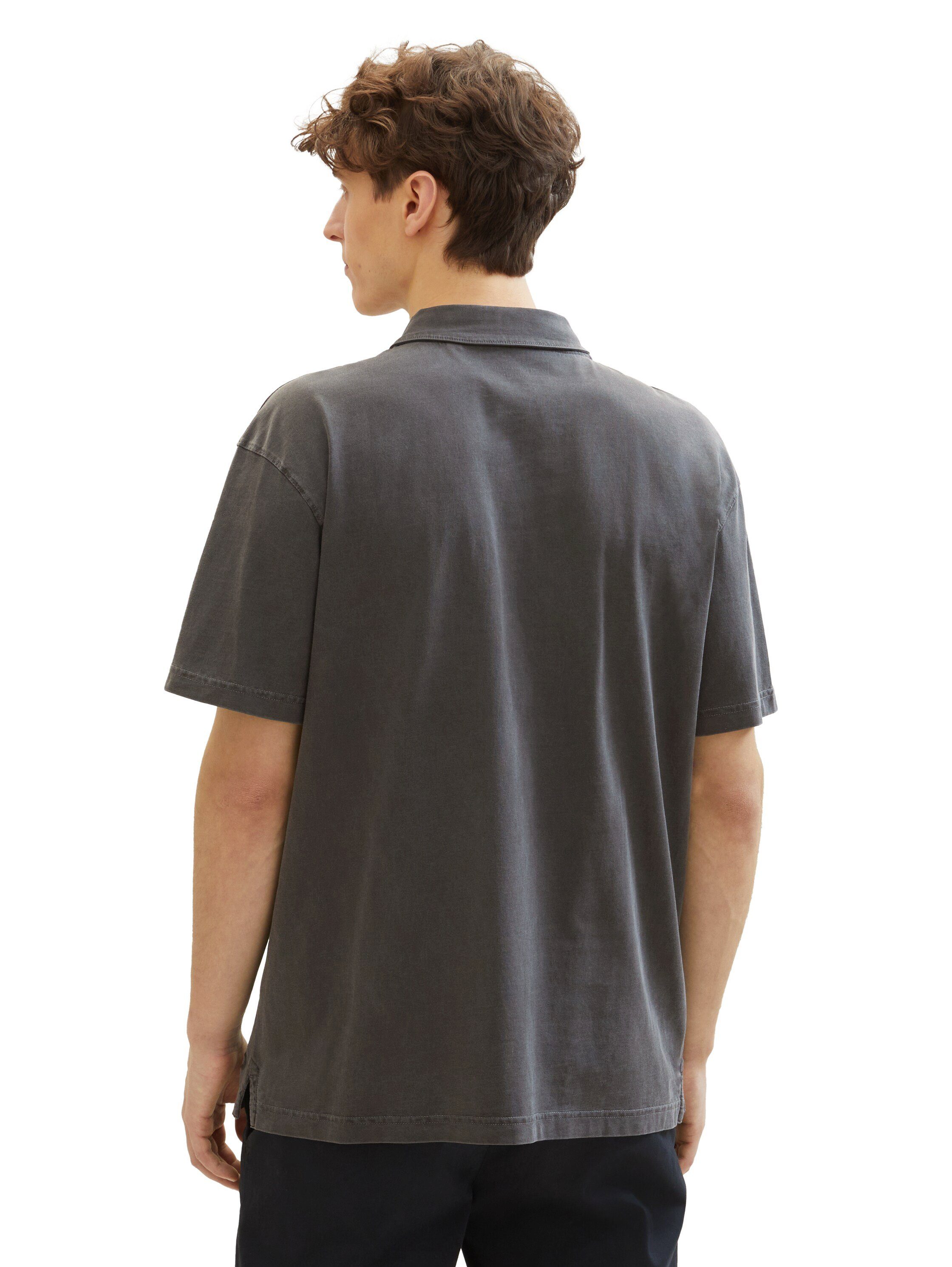 Tom Tailor Denim Poloshirt met halve knoopsluiting