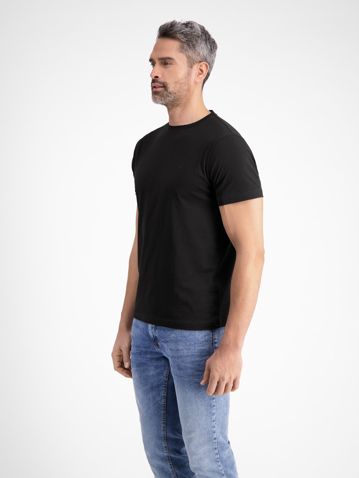 Lerros T-shirt LERROS klassiek ronde hals T-shirt