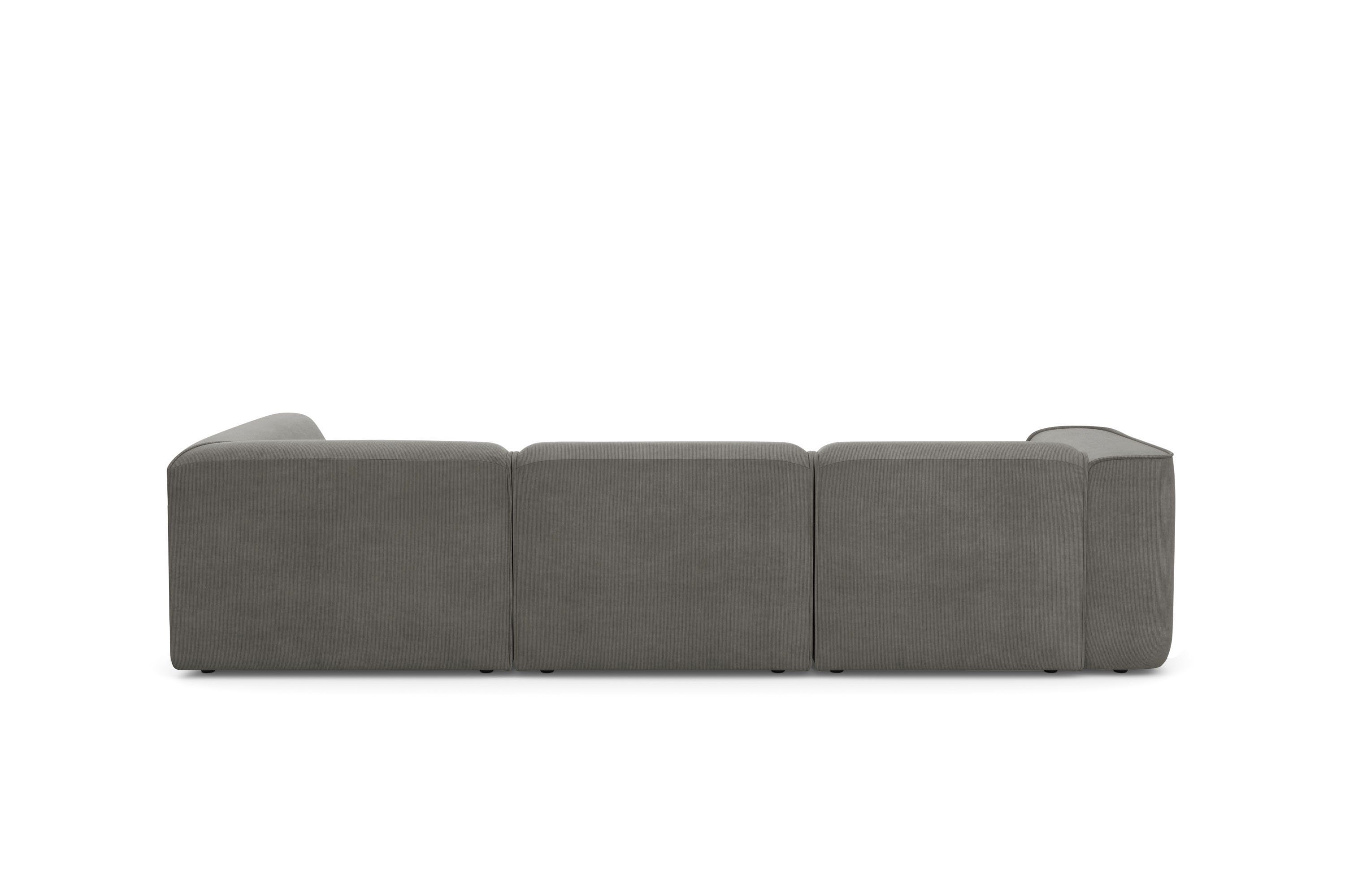 RAUM.ID Hoekbank Merid L-vorm, altijd uitbreidbaar met modules, B/D/H: 295/162/70 cm