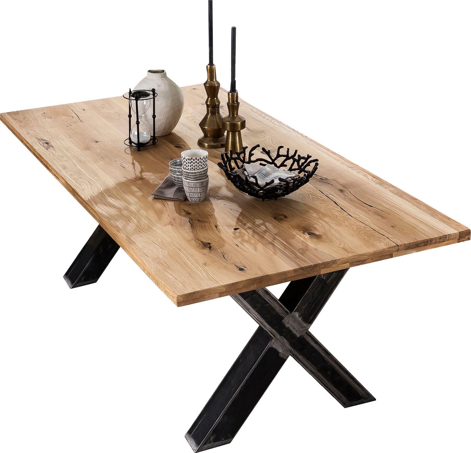 SIT Eettafel Tables met natuurlijk wild eiken blad