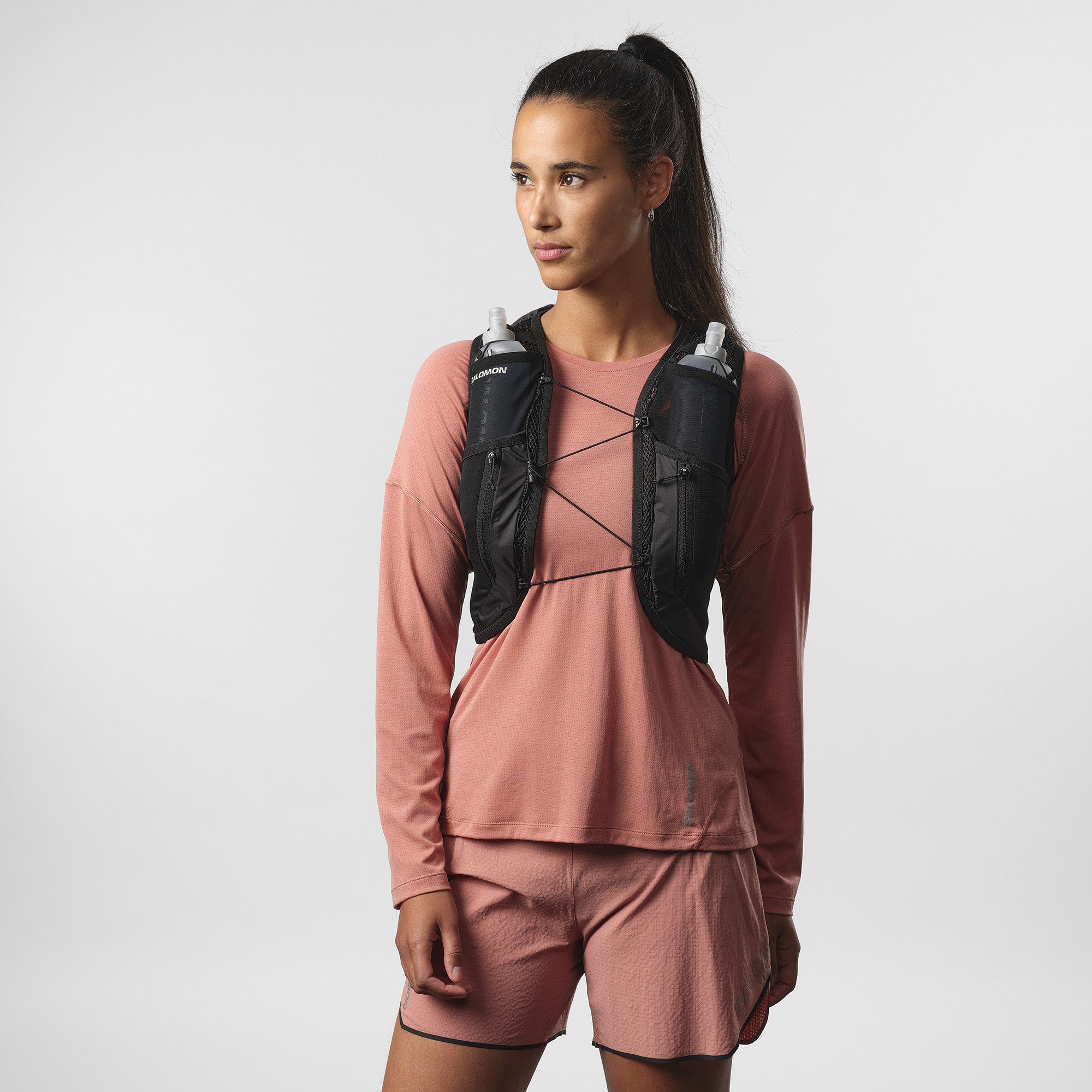 Salomon Drinkrugzak ACTIVE SKIN 12 met praktische flessenvakken
